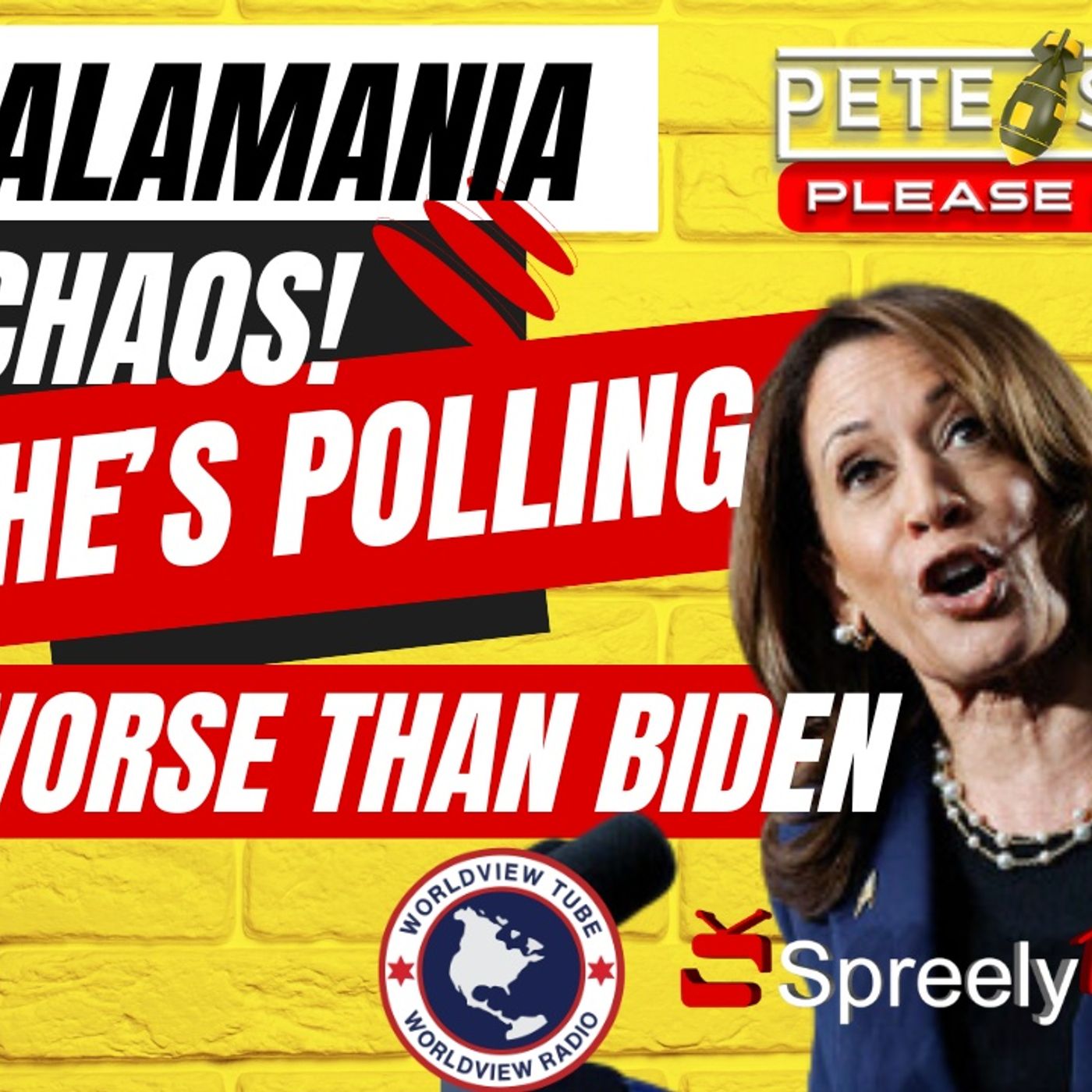KAMALAMANIA CHAOS! She’s Polling WORSE Than Biden [Pete Santilli Show #4158-8AM] episode artwork