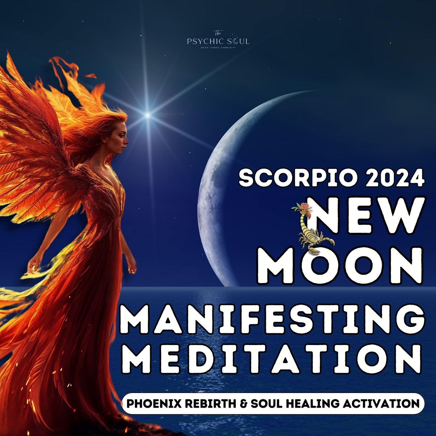 Scorpio New Moon Manifestation Meditation | November 2024 Soul Healing Activation | Phoenix Energy