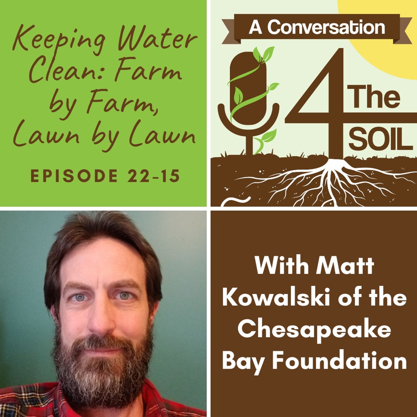 Episode 22 - 15: Keeping Water Clean: Farm by Farm, Lawn by Lawn with Matt Kowalski of the Chesapeake Bay Foundation