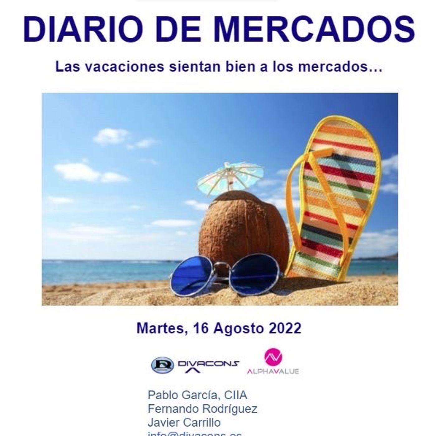 PODCAST DIARIO DE MERCADOS Martes 16 Agosto episode artwork