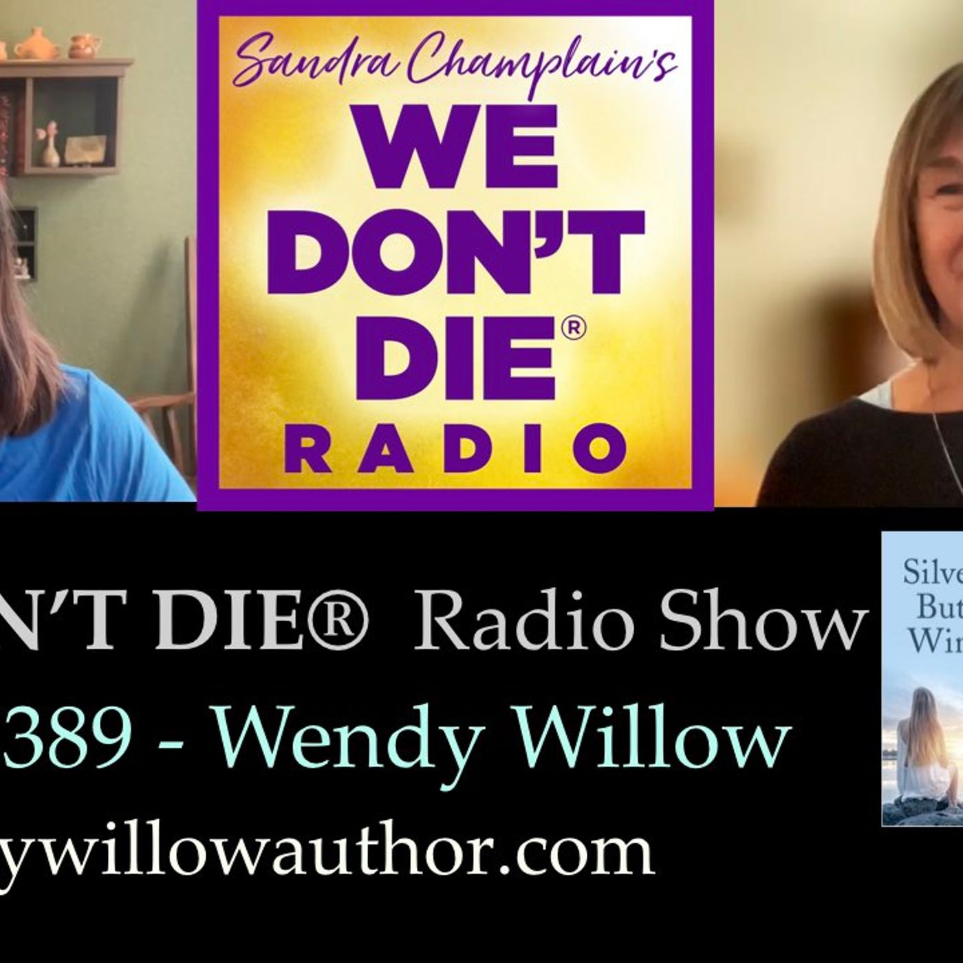 389  Wendy Willow - Author of 'Reading Between the Lines' and 'Silver Butterfly Wings' episode artwork