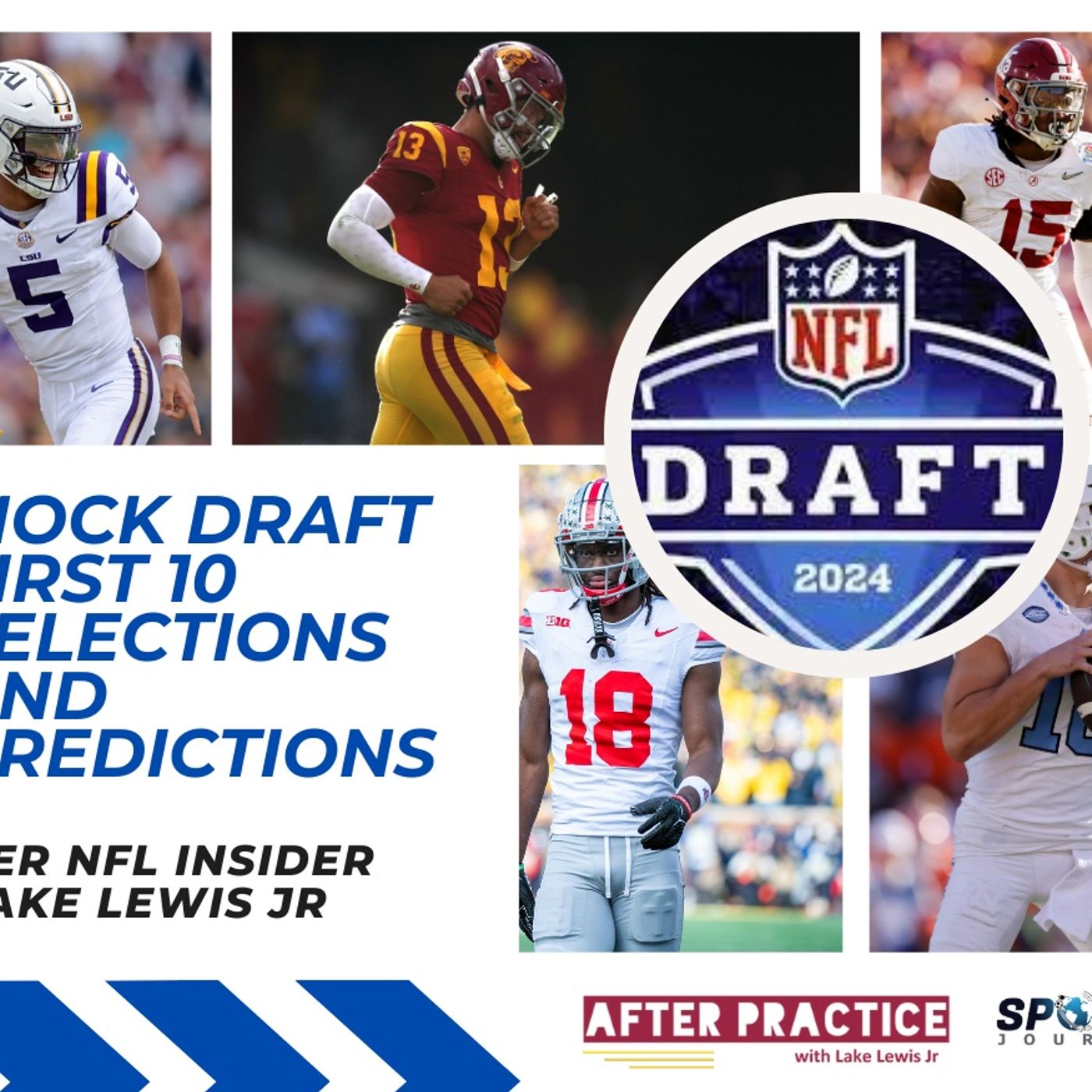 Mock Top 10 2024 NFL Draft Selections