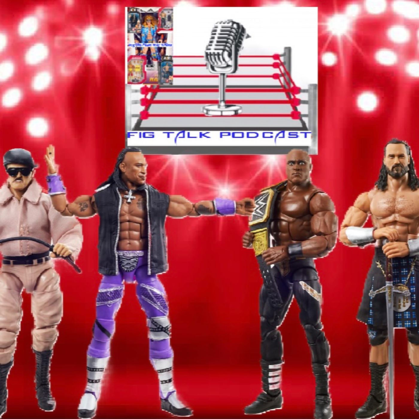 Wrestling Figure News Network Special Review: WWE Mattel Elite 89 Damian Priest, Drew McIntyre, Bobby Lashley, & Sgt Slaughter episode artwork
