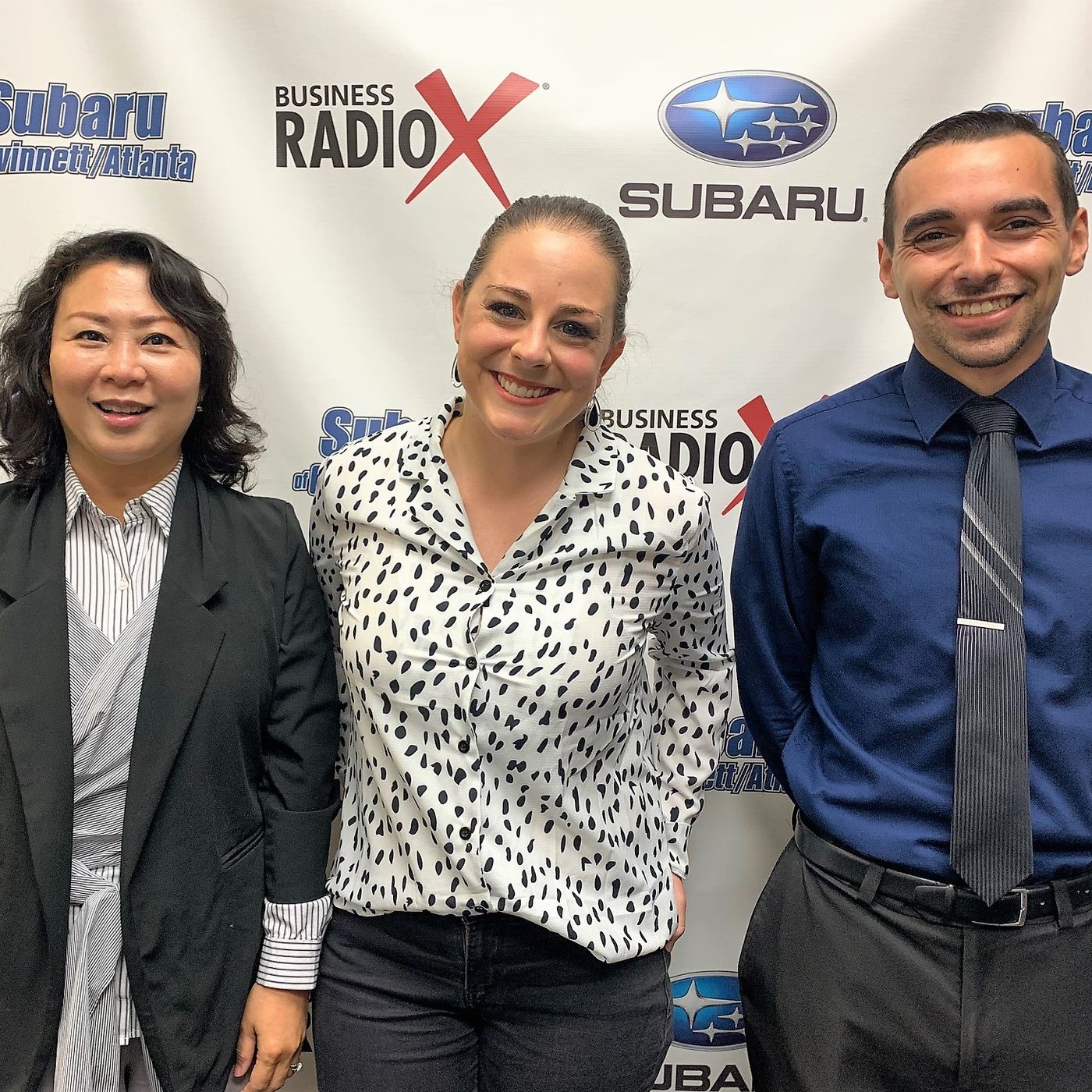Michelle Kang with the Korean American Chamber of Commerce and Gabrielle Mills & David Lopez with Sourced. episode artwork