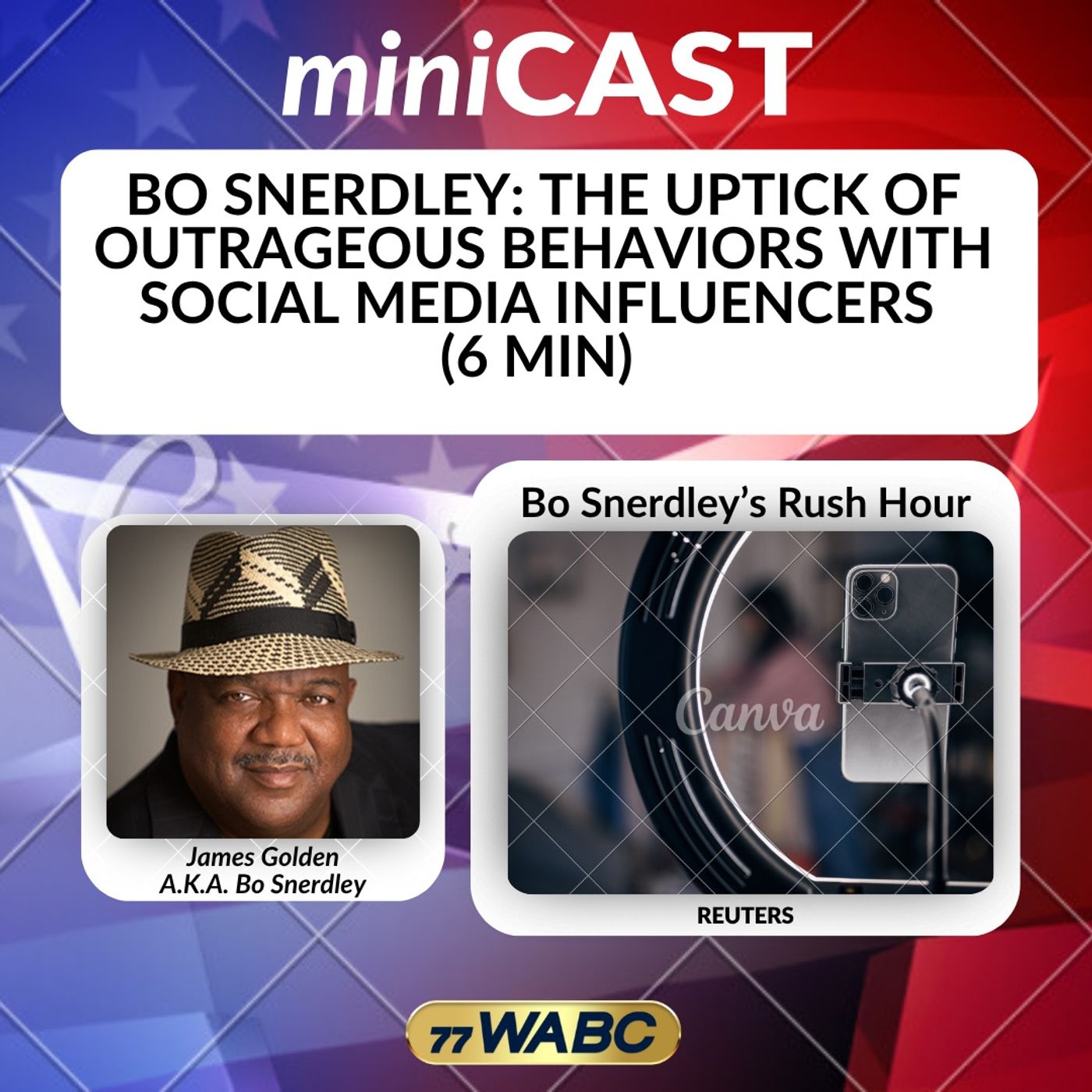 Bo Snerdley: The Uptick Of Outrageous Behaviors With Social Media Influencers (6 Min) episode artwork