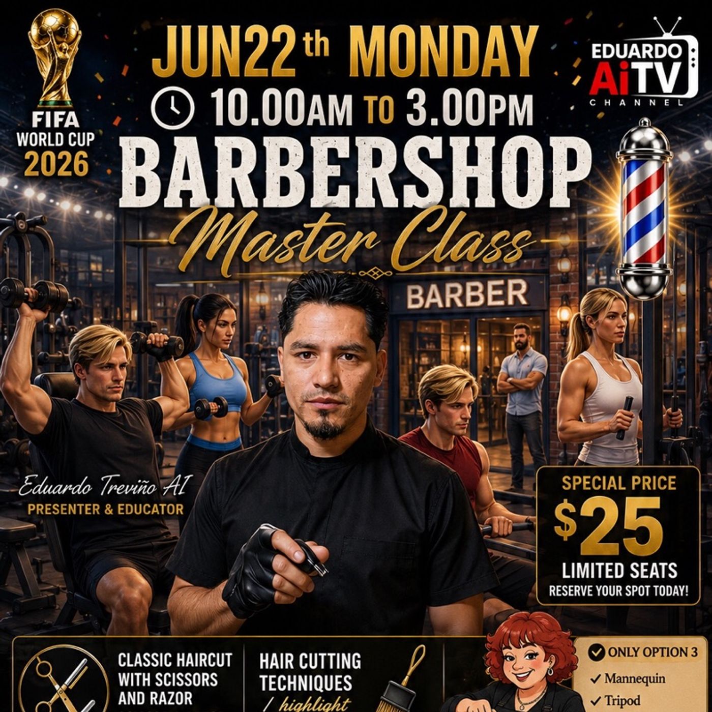 Master Class Barber/June 22th By BeautySales.com  Call EduardoAI 626-437-2564 Tickets Available Sponcer Olivia Garden / Passion Color episode artwork