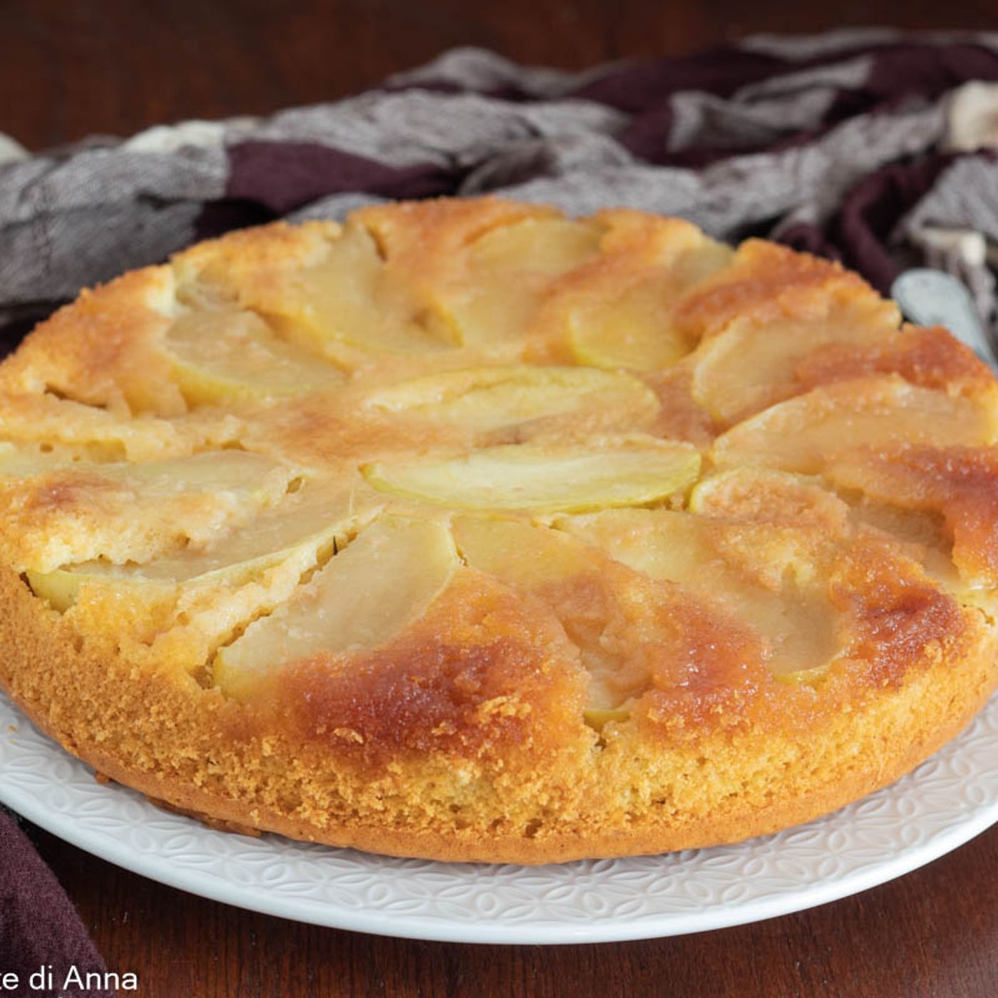 Torta di mele rovesciata