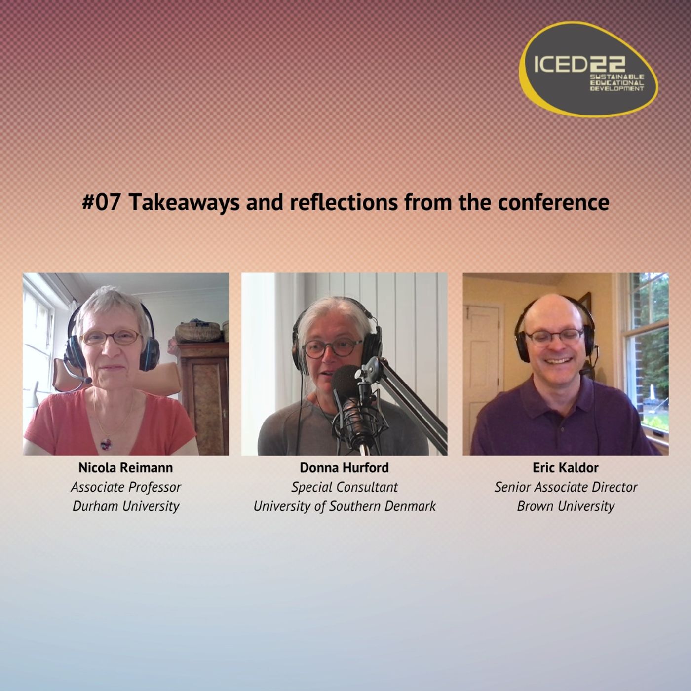#07 Takeaways and reflections from the conference — ICED 22 - Conference Podcast cover