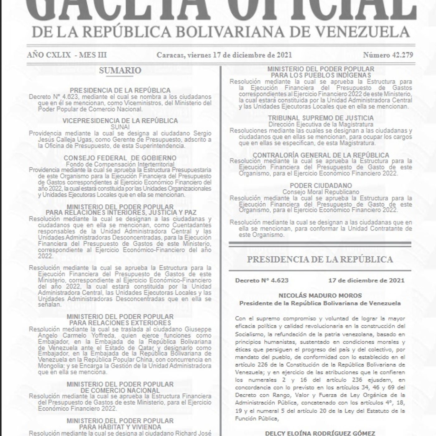 Gaceta Oficial Venezuela por TuGacetaOficial.Com (Servicio Gratuíto)