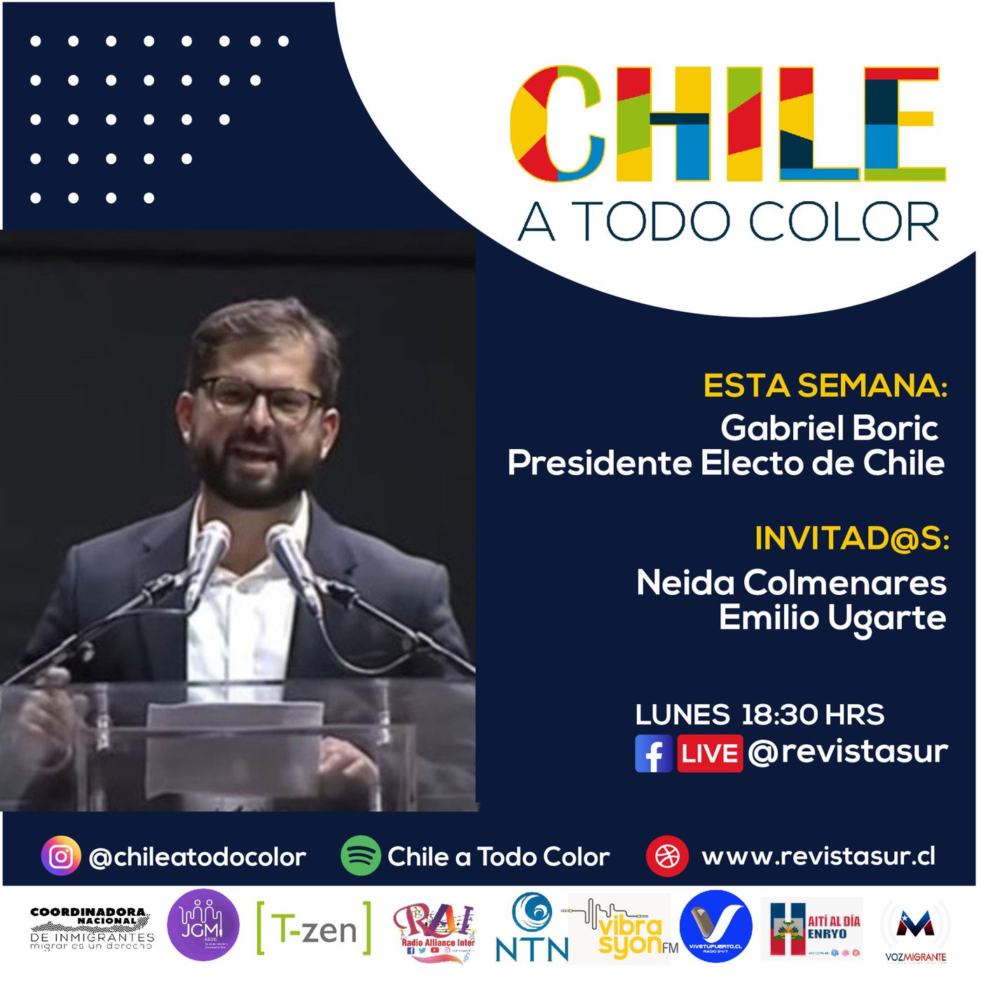 Chile a Todo Color: Gabriel Boric, Presidente Electo de Chile episode artwork