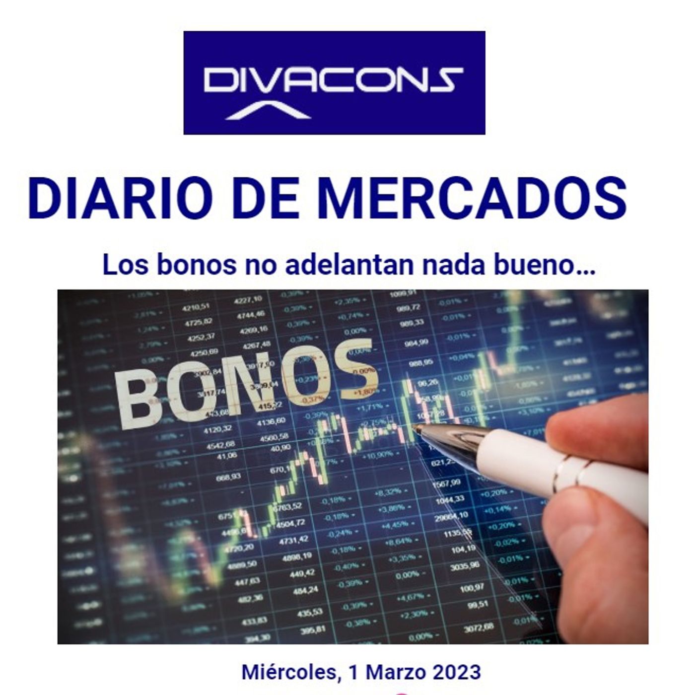 PODCAST DIARIO DE MERCADOS Miércoles 1 Marzo episode artwork