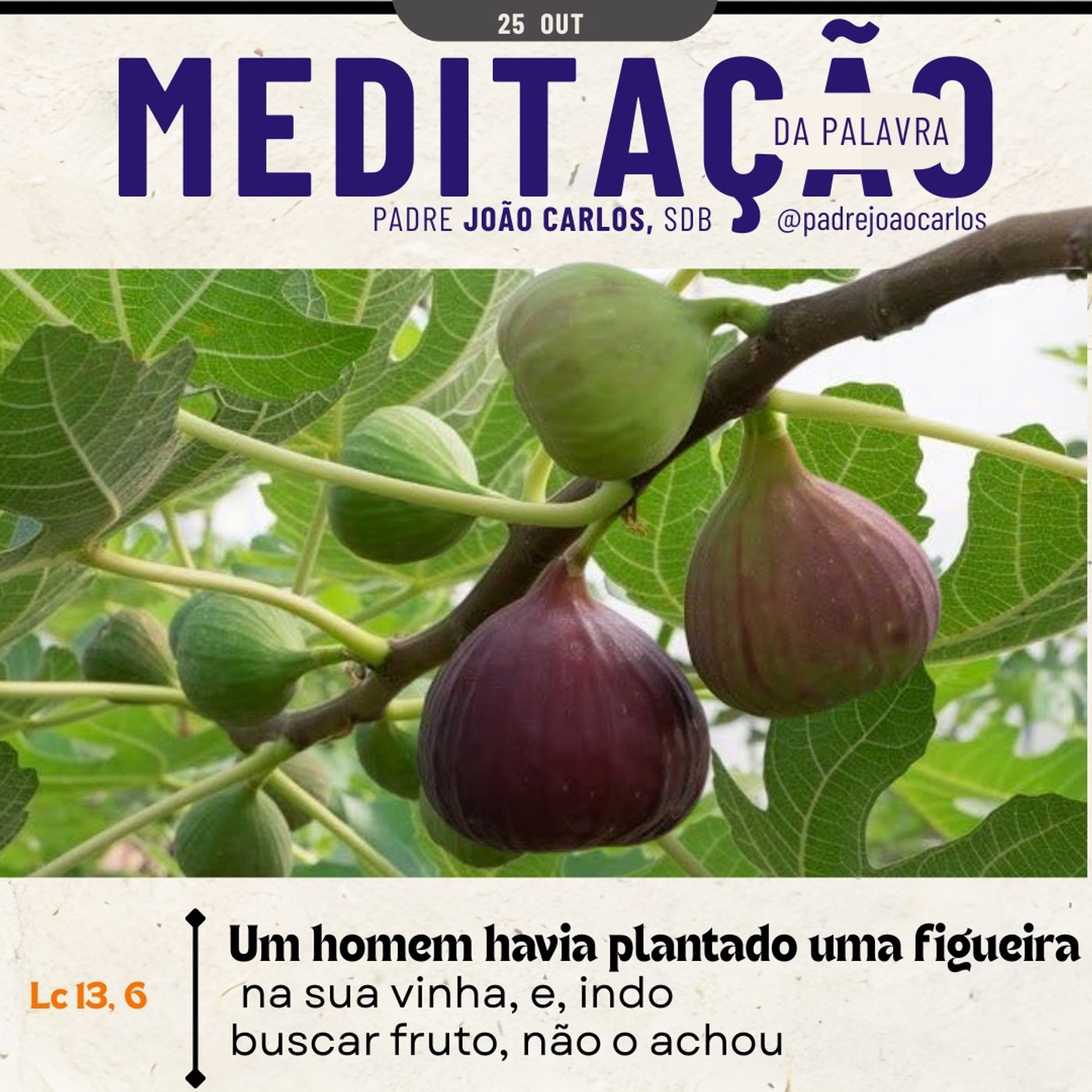 25 de OUTUBRO - Meditação da Palavra do Senhor 25 de OUTUBRO - Meditação da Palavra do Senhor