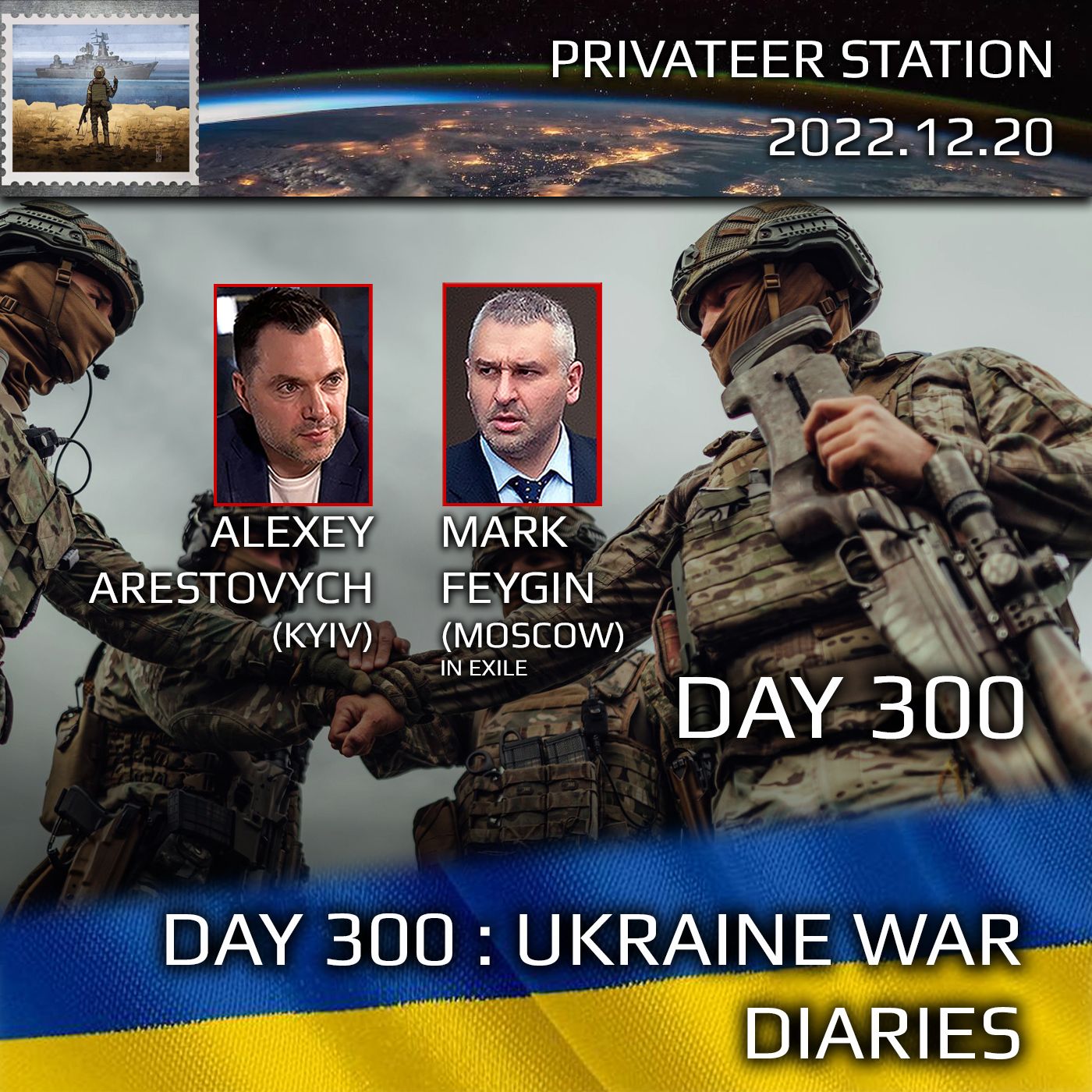 cover of episode War Day 300: Ukraine War Chronicles with Alexey Arestovych & Mark Feygin