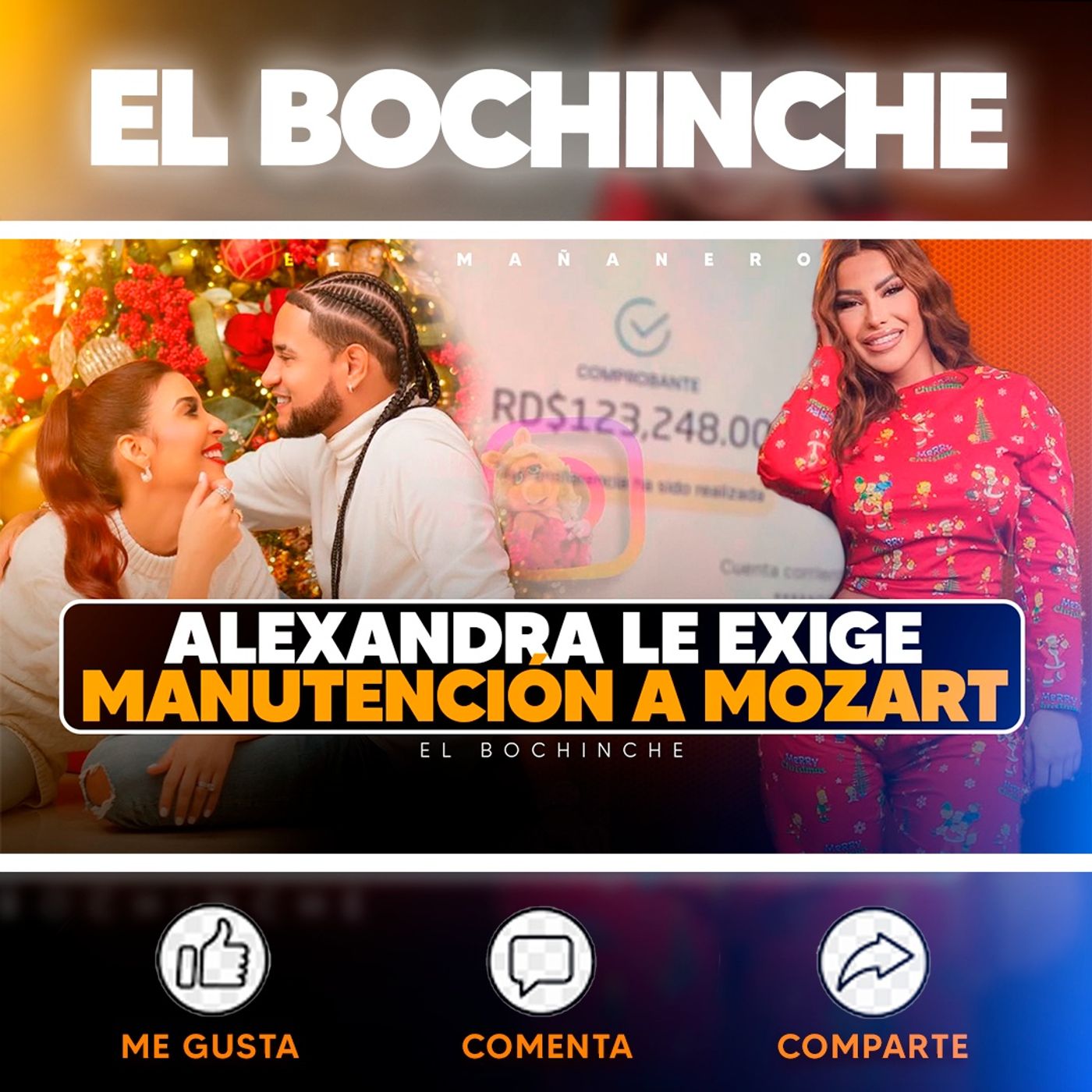 Alexandra MVP le exige manutención a Mozart - ¿La Materialista embarazada? - El Bochinche