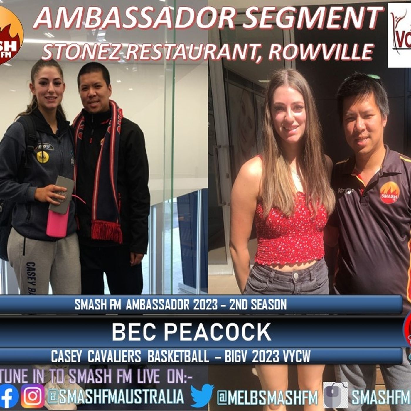 SSS10THYR AMBASSADOR SEGMENT: BIGV BASKETBALL with CASEY CAVALIERS (Bec Peacock) 190223 episode artwork
