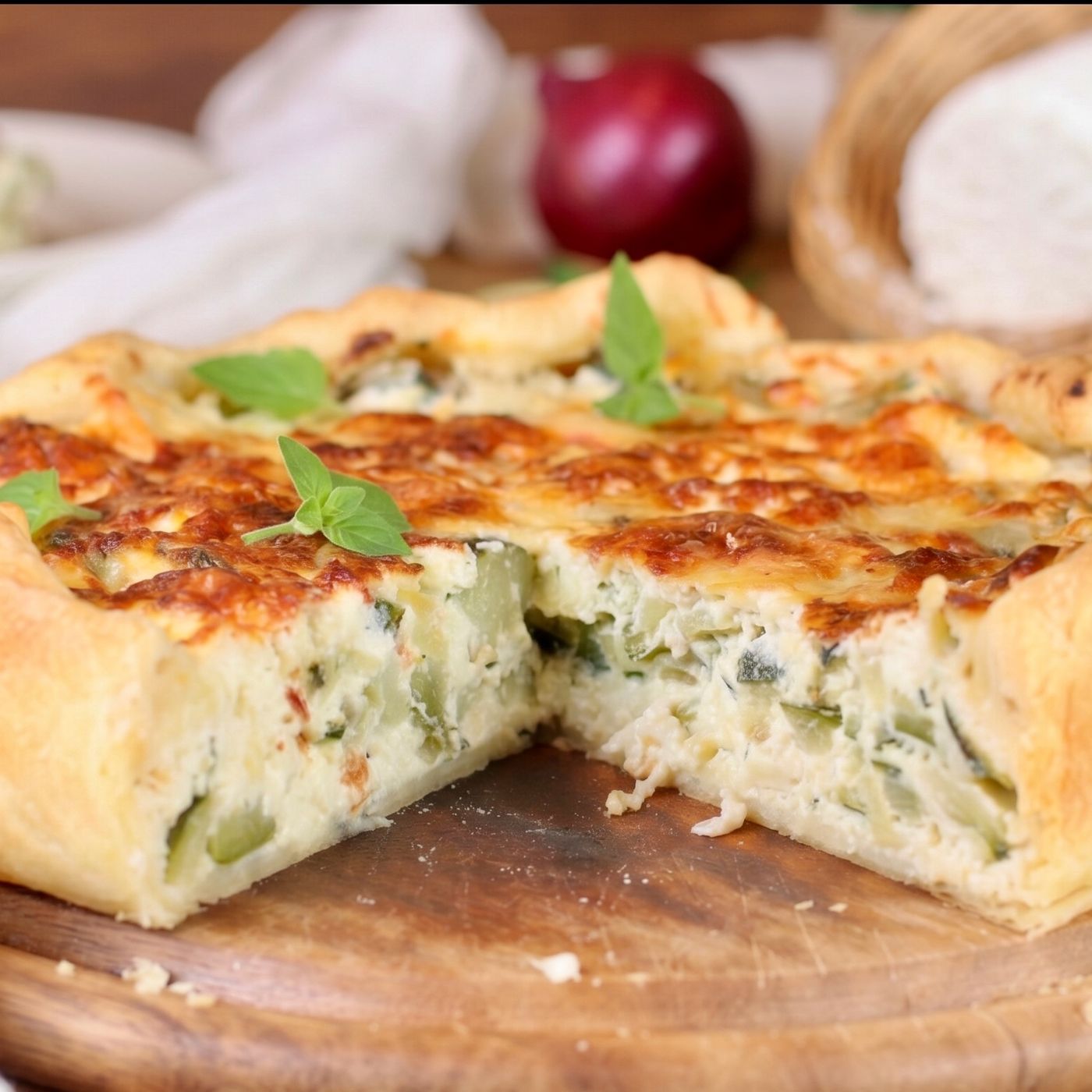 Torta salata zucchine e ricotta: la ricetta facile, cremosa e saporita episode artwork
