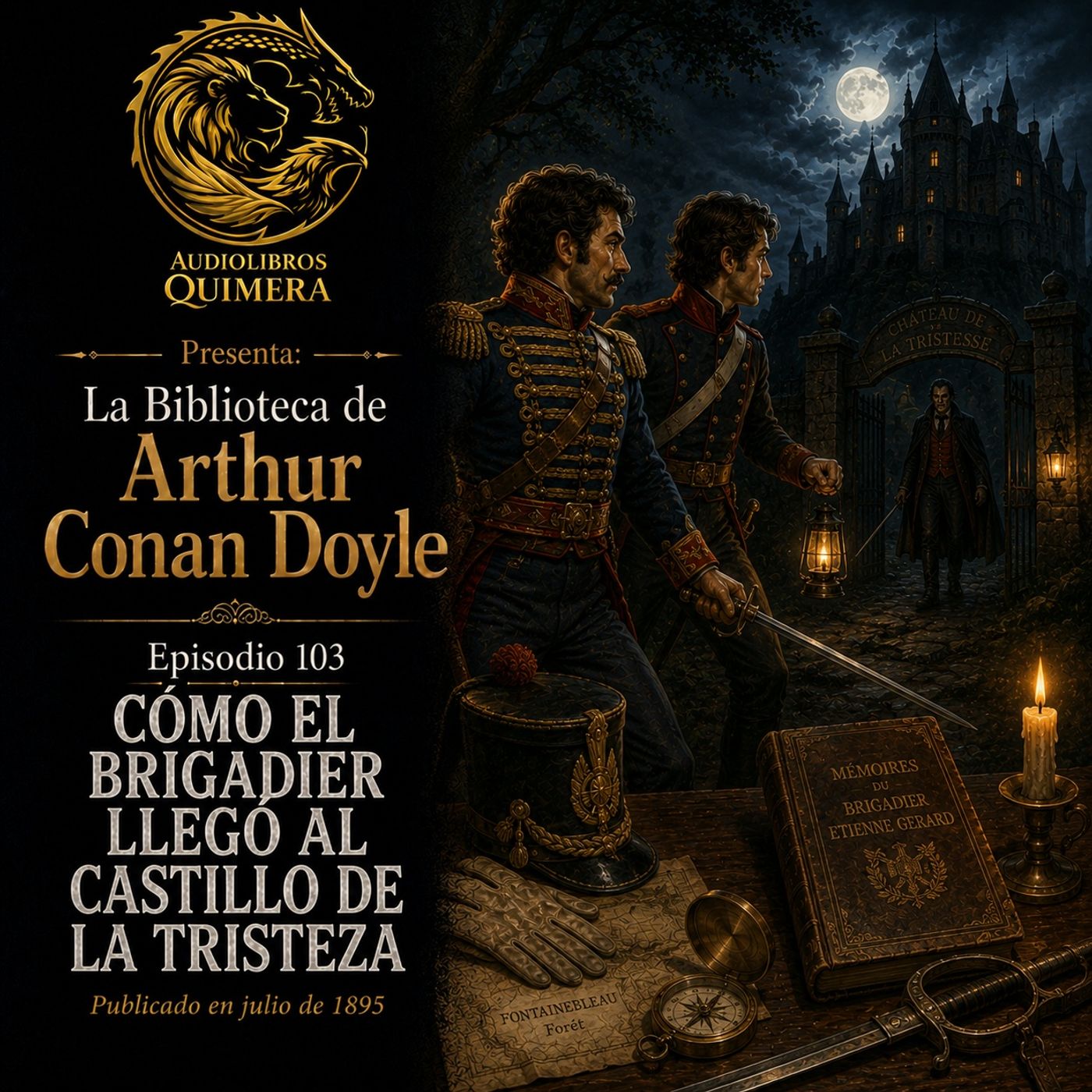 Portada de Audiolibros Quimera - Biblioteca de Arthur Conan Doyle