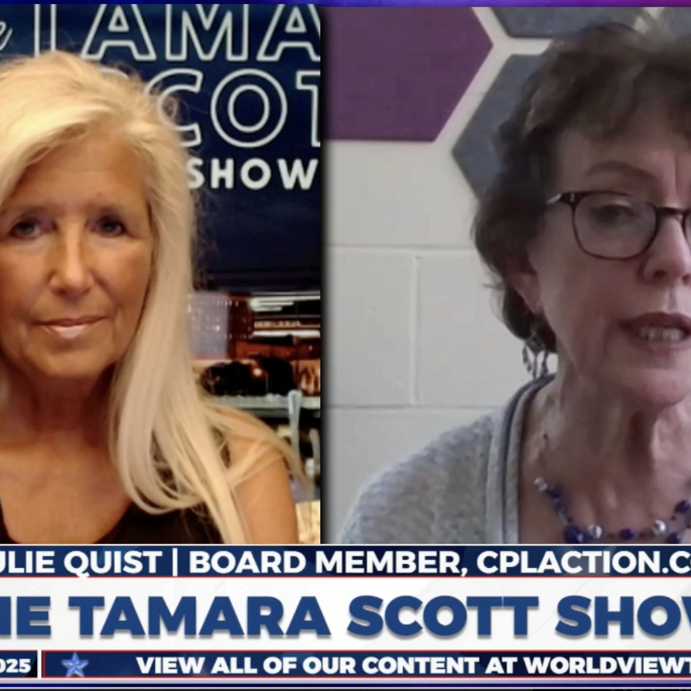 The Tamara Scott Show With : Julie Quist, Board Member CPLaction.com