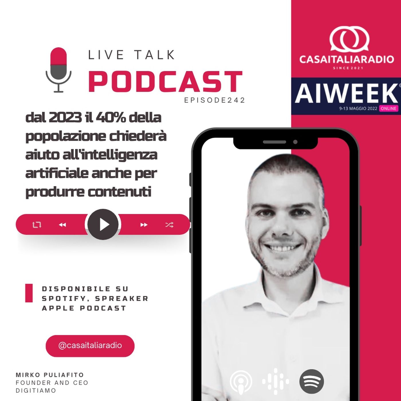 BM - Puntata N. 242 -  Dal 2023 il 40% dei consumatori si rivolgerà all'intelligenza artificiale episode artwork