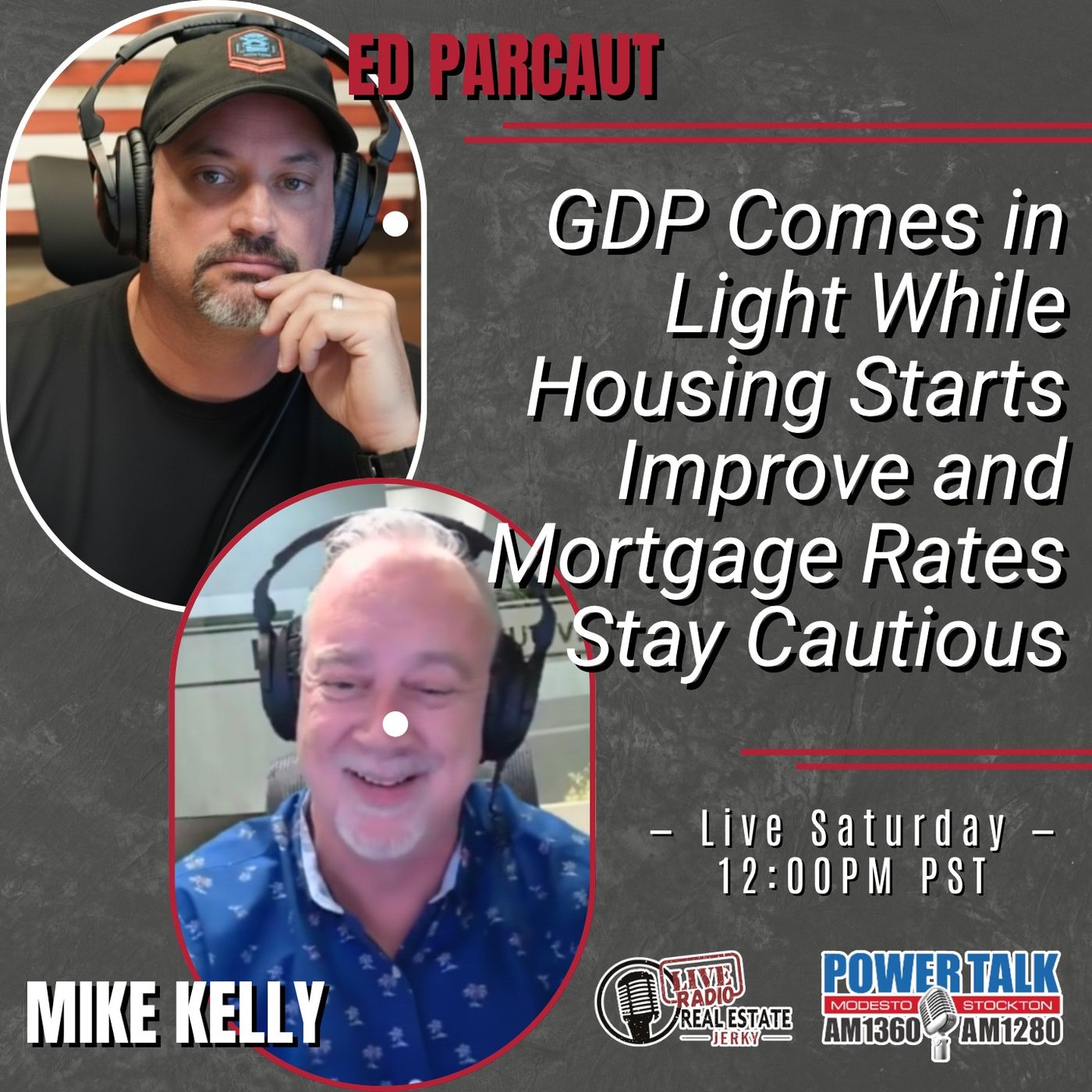 GDP Comes in Light While Housing Starts Improve and Mortgage Rates Stay Cautious