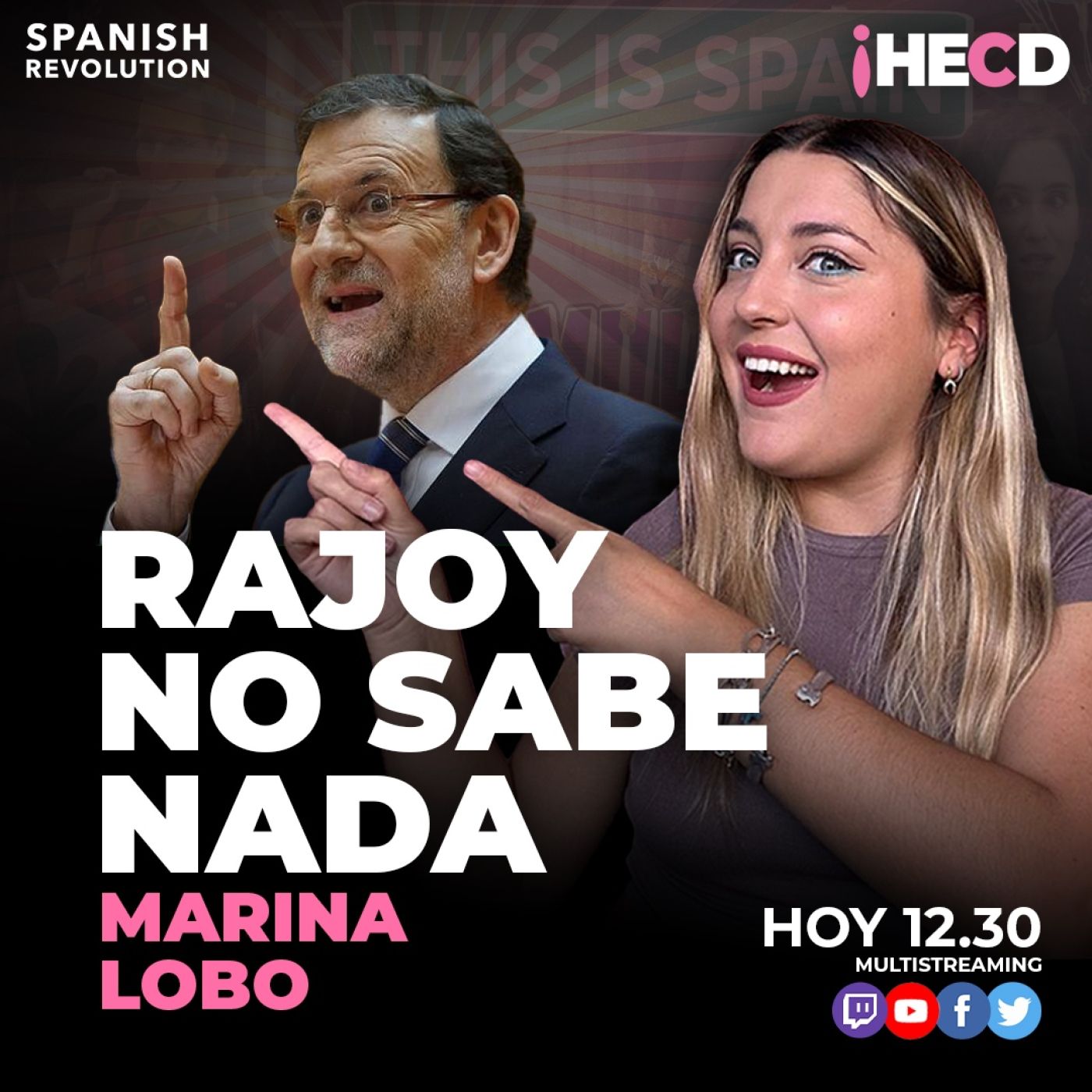 HECD! 523 Marina Lobo - Miércoles de mentiras de Rajoy + La muerte del dueño de Mango + Entrevista a Medicilio