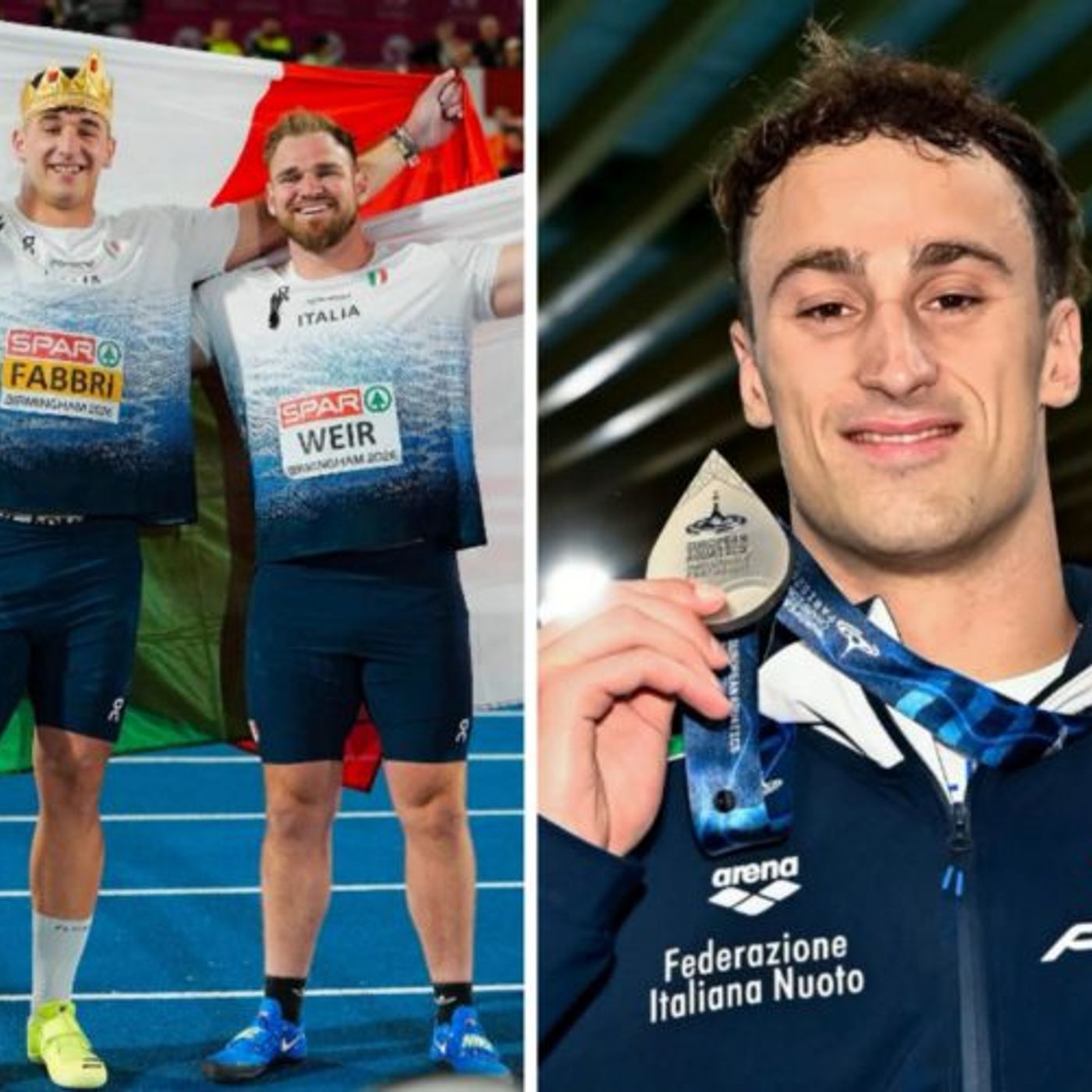 Europei atletica: Fabbri oro nel peso, Weir argento. Nuoto, Razzetti argento nei 400 misti episode artwork