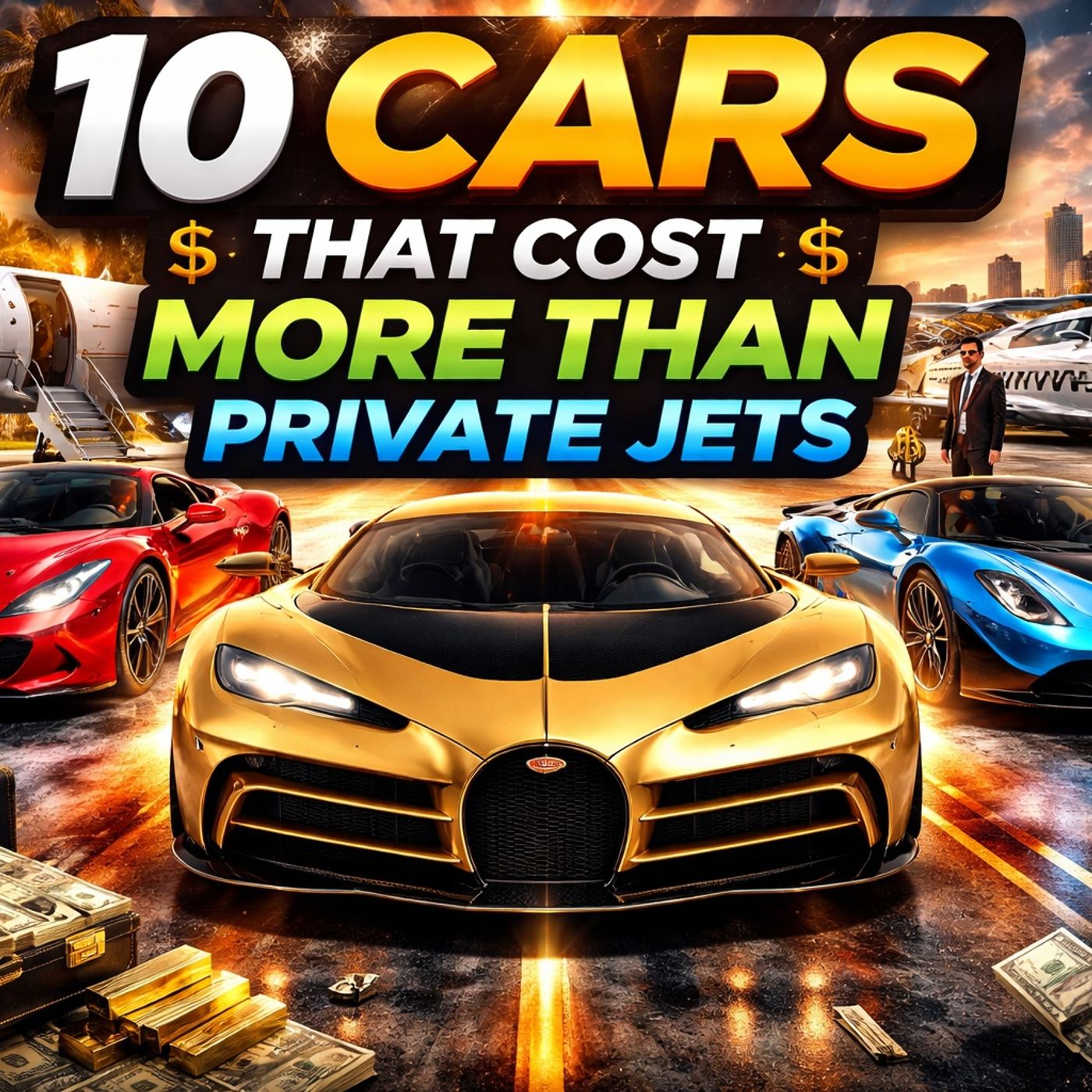10 Cars That Cost More Than Private Jets episode artwork