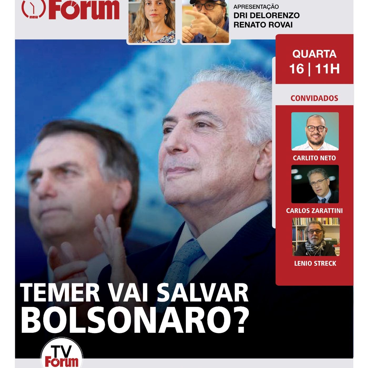 Bolsonaro fora: Temer costura proposta para redução de penas de golpistas com Xandão | 16.04.25 episode artwork