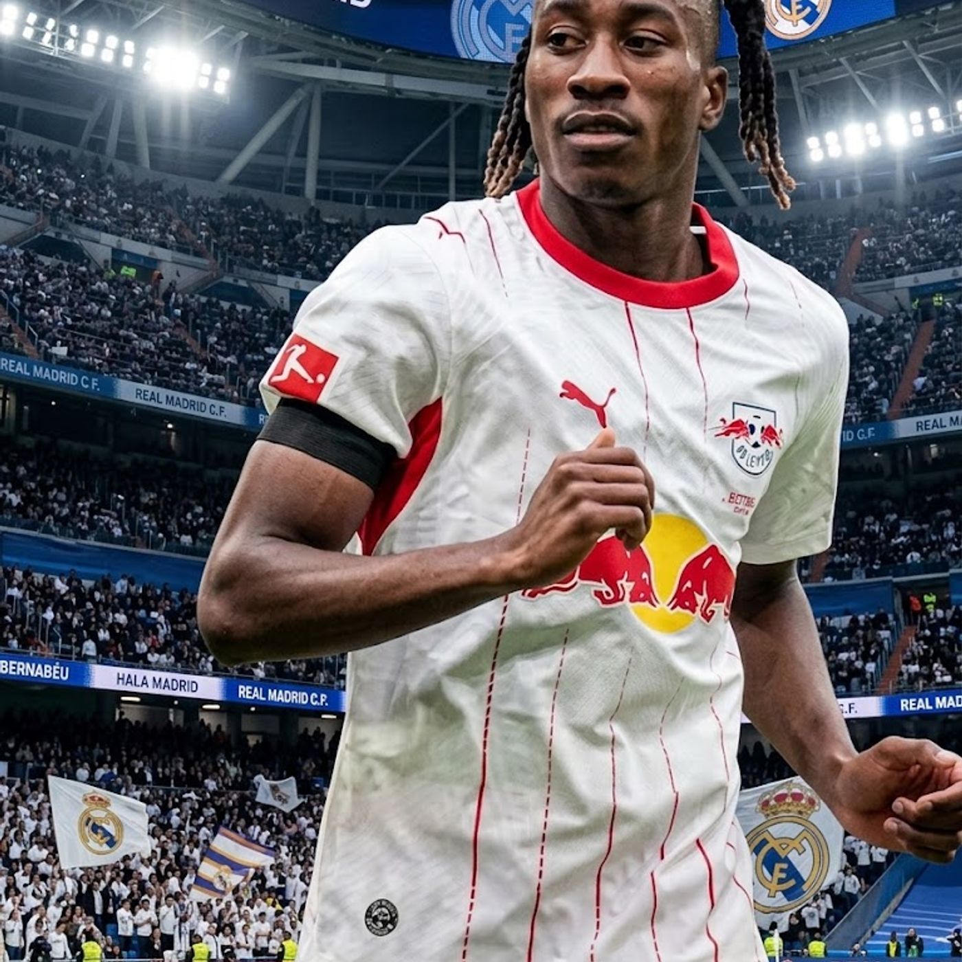 Real Madrid secure Yan Diomande from RB Leipzig in a potential €140 million record transfer episode artwork