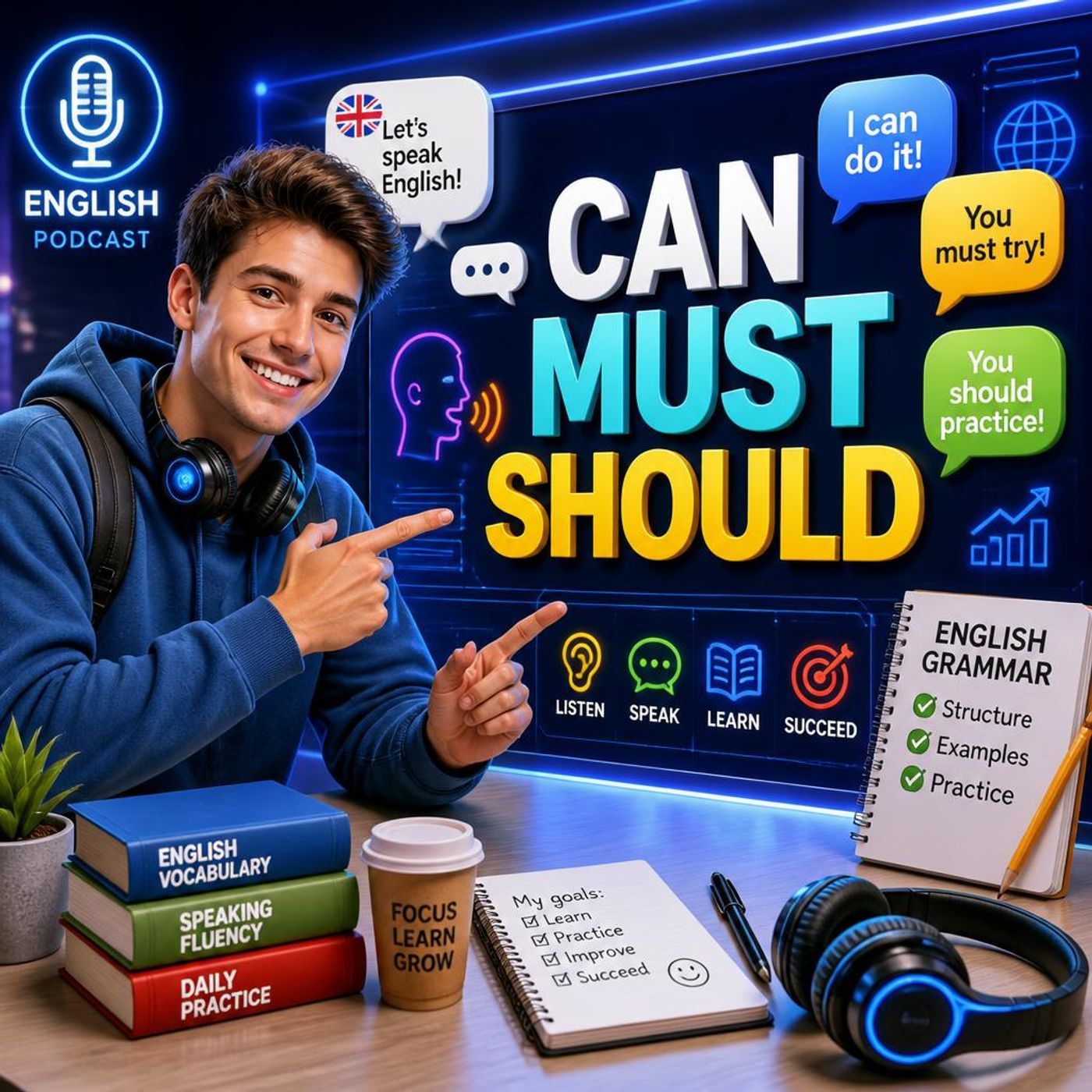 Verbos Modales en Inglés: CAN, MUST y SHOULD Explicados Fácil | Aprende Inglés Desde Cero