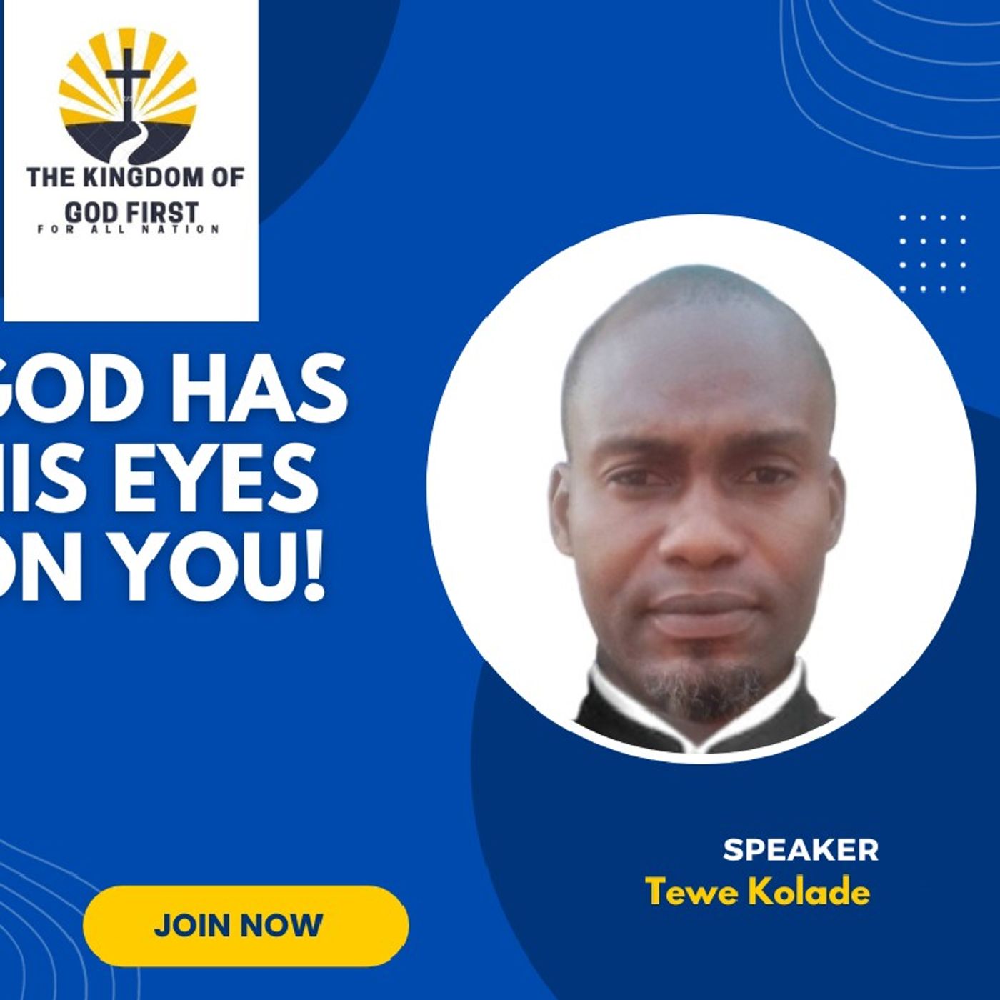 GOD HAS HIS EYES ON YOU!