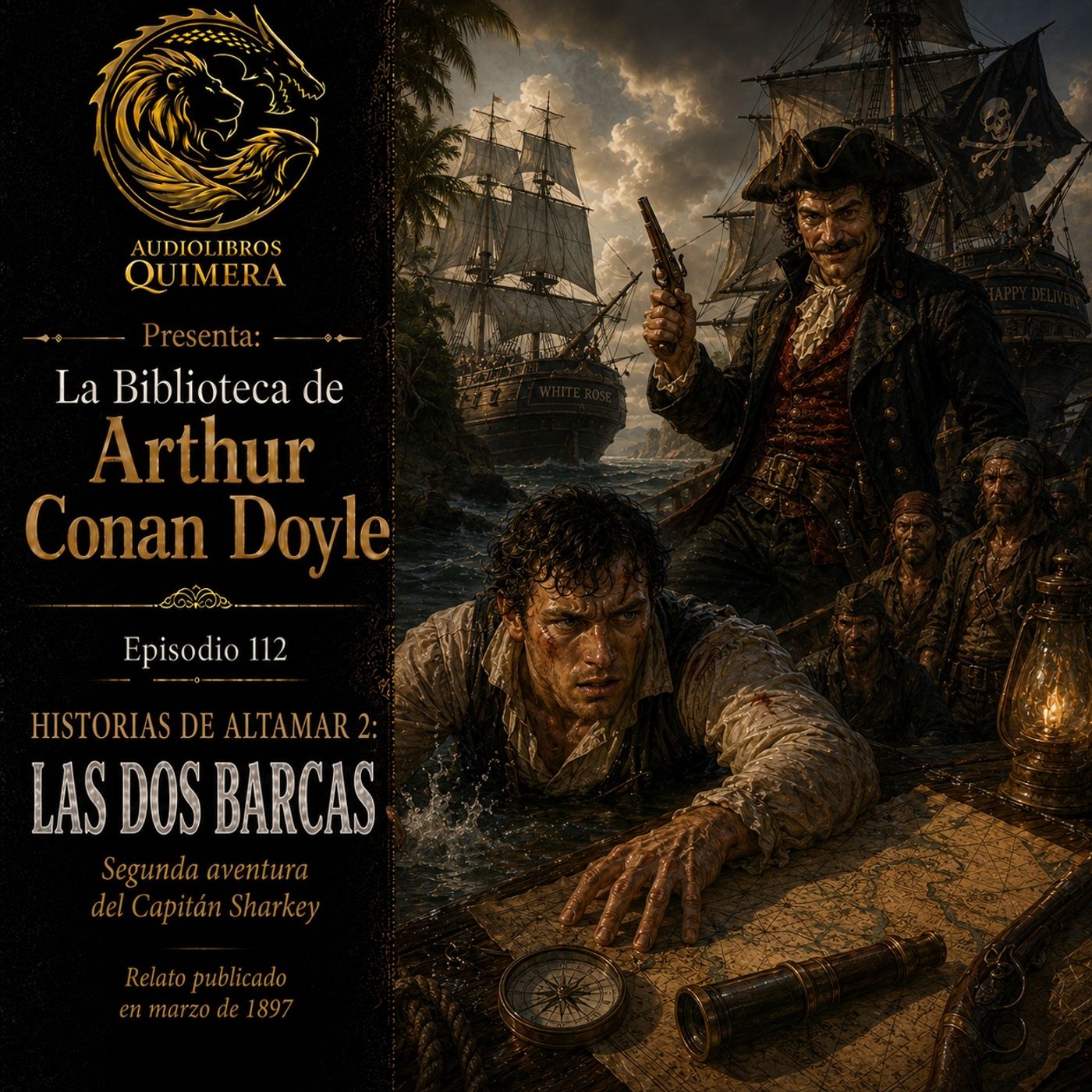 Portada de Audiolibros Quimera - Biblioteca de Arthur Conan Doyle