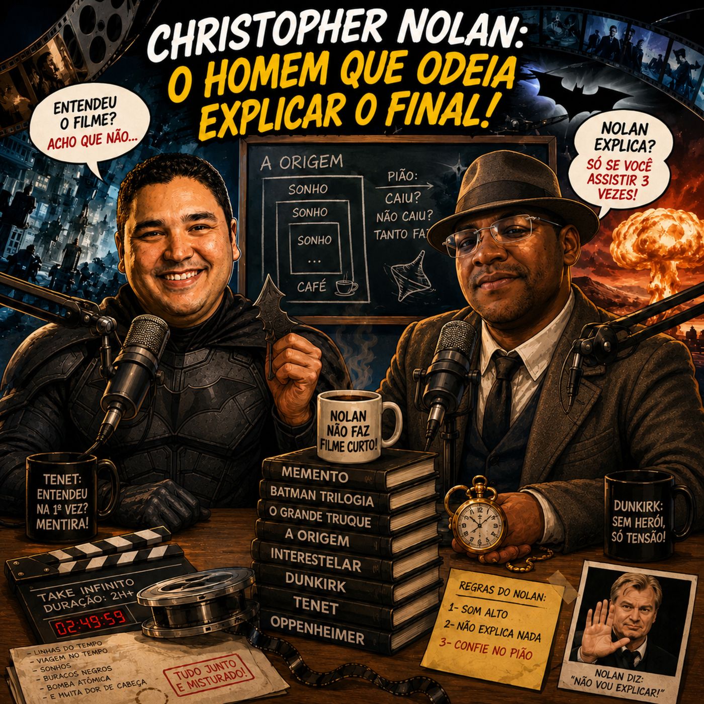 Episódio 97 🎬 Christopher Nolan: O Homem Que Odeia Explicar o Final! 🧠💥
