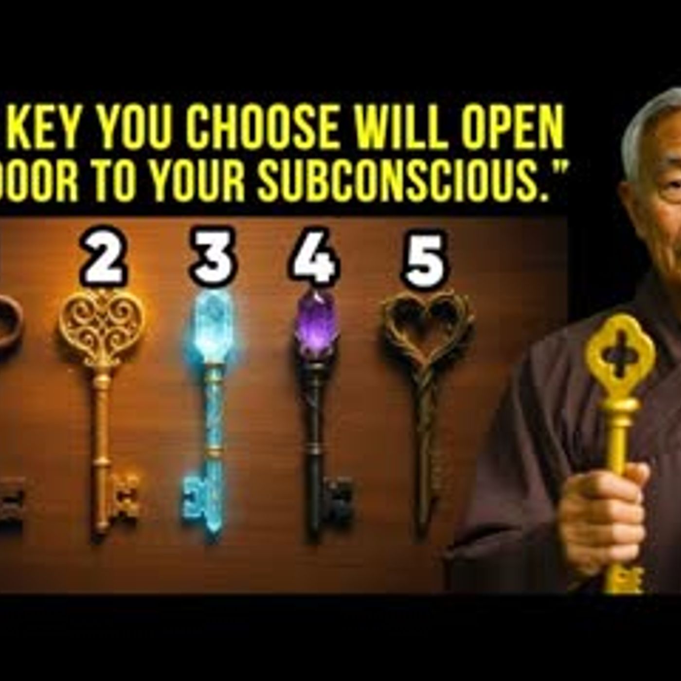The key you choose will reveal your destiny. You'll be surprised! ✨ Buddhist wisdom