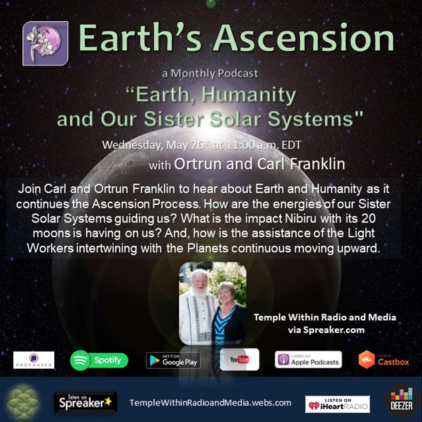 Earth\'s Ascension with Ortrun and Carl Franklin