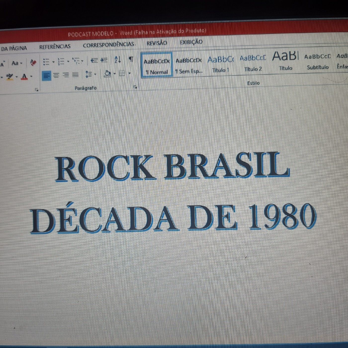 O Rock brasileiro anos 80 cover art