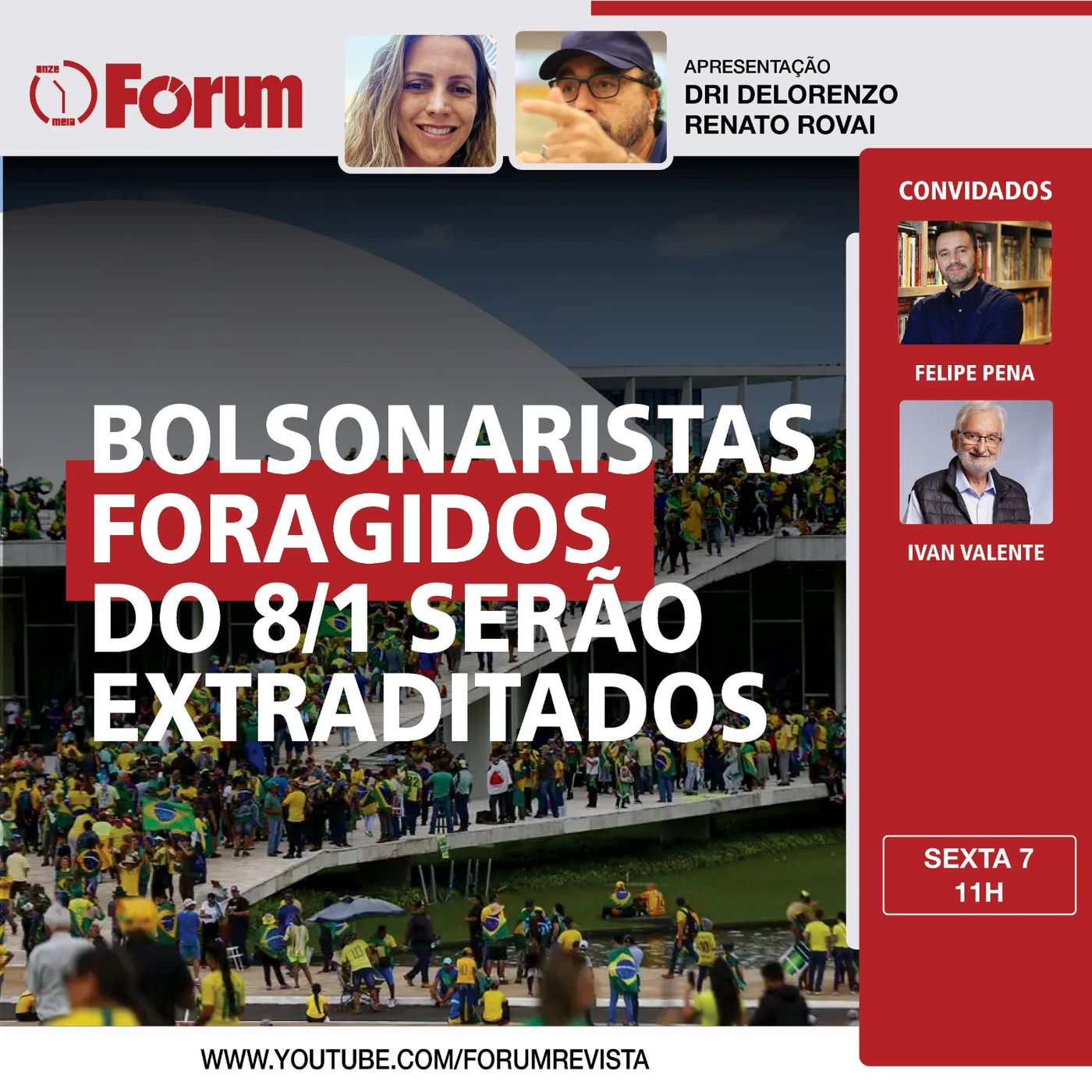 Bolsonaristas do 8/1 que fugiram devem ser extraditados | Lira pode salvar Bolsonaro? | 07.06.24 episode artwork