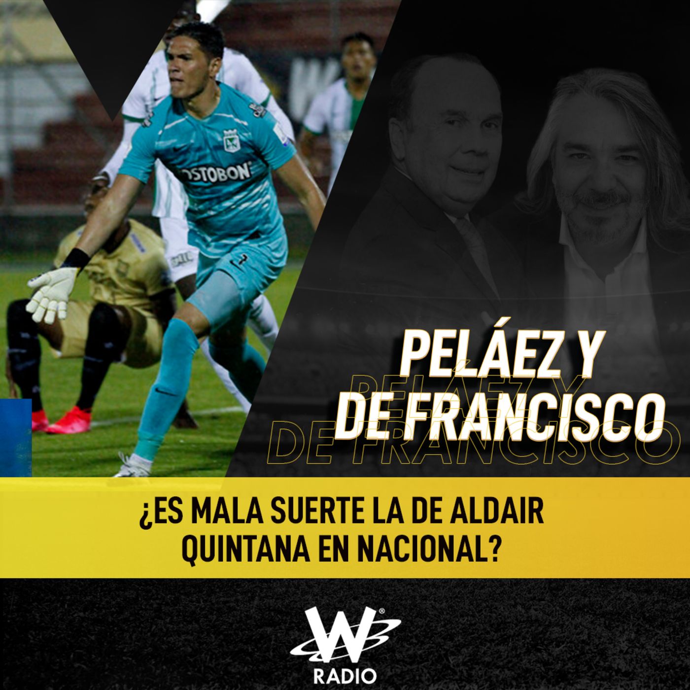 ¿Es mala suerte la de Aldair Quintana en Nacional?