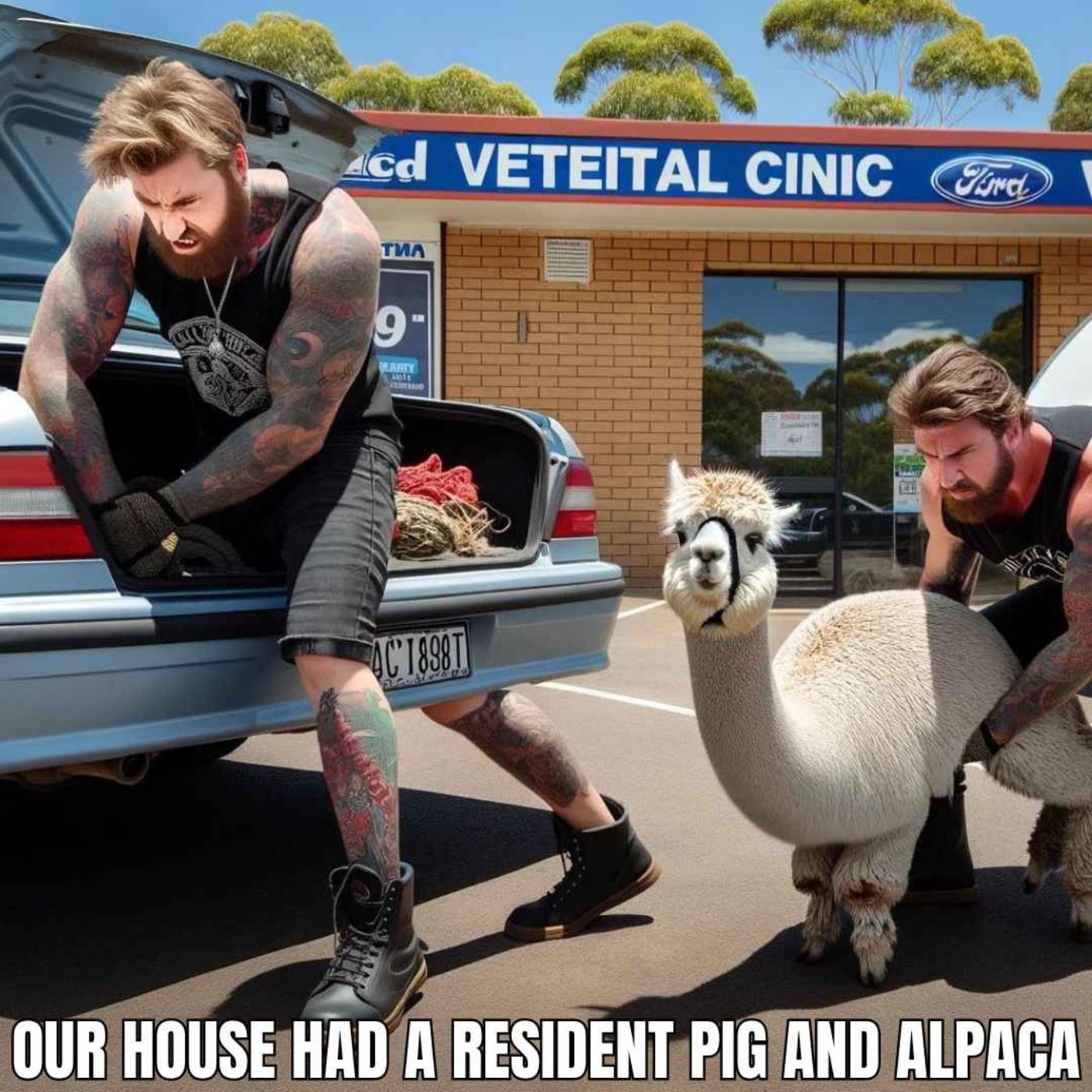 We Had The Wildest Party House With An Alpaca & A Pig