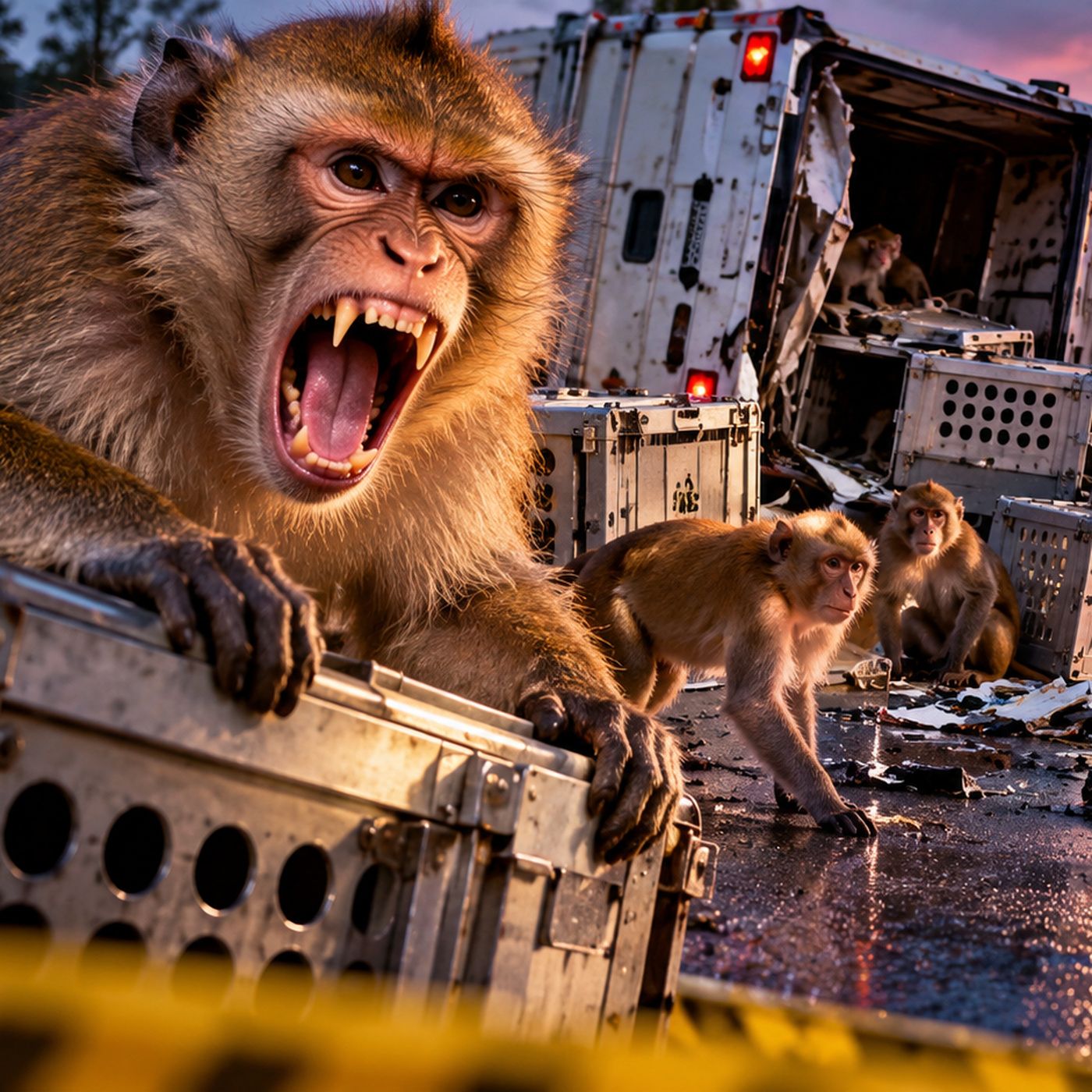 Special Report: Monkey Truck Crash