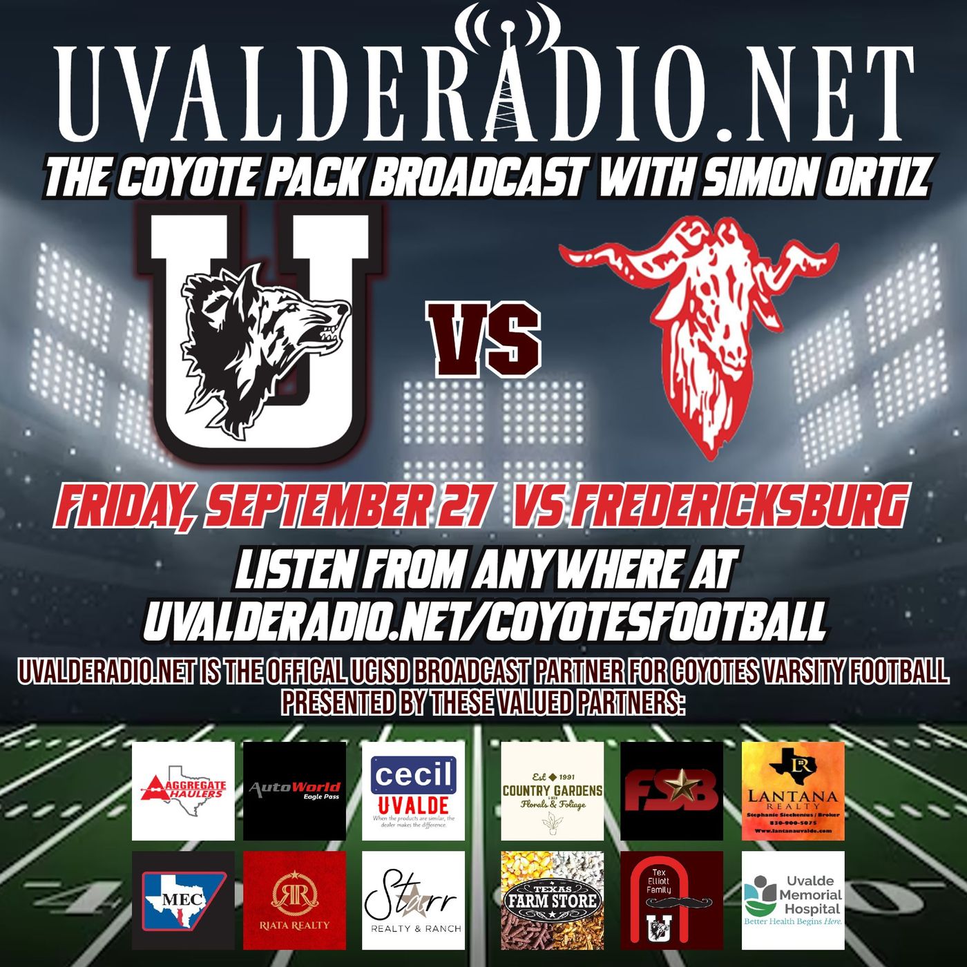 9/27/24 Coyotes VS Frederickson Billies episode artwork