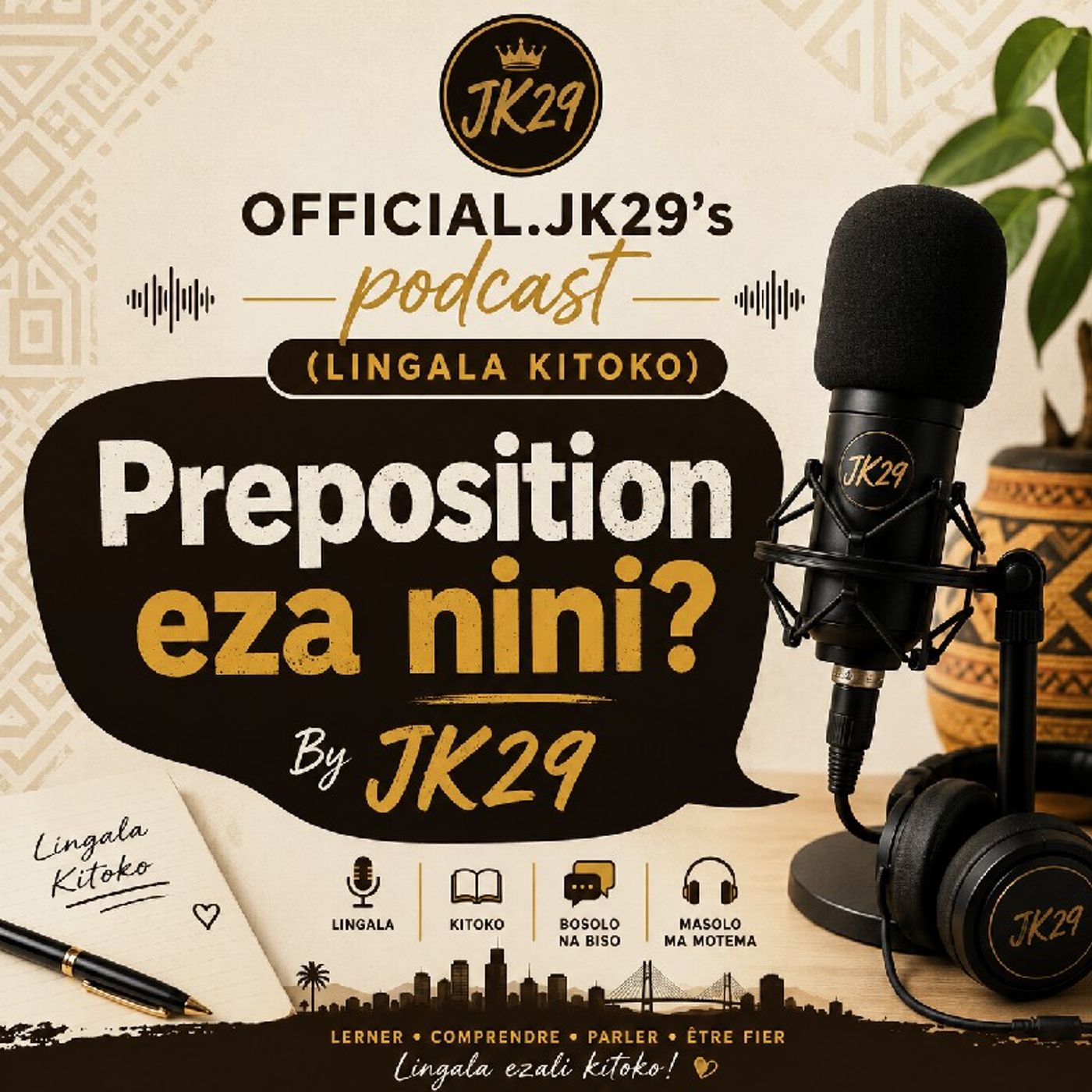 Lesson 137 - Preposition na Lingala (what's a Preposition?)