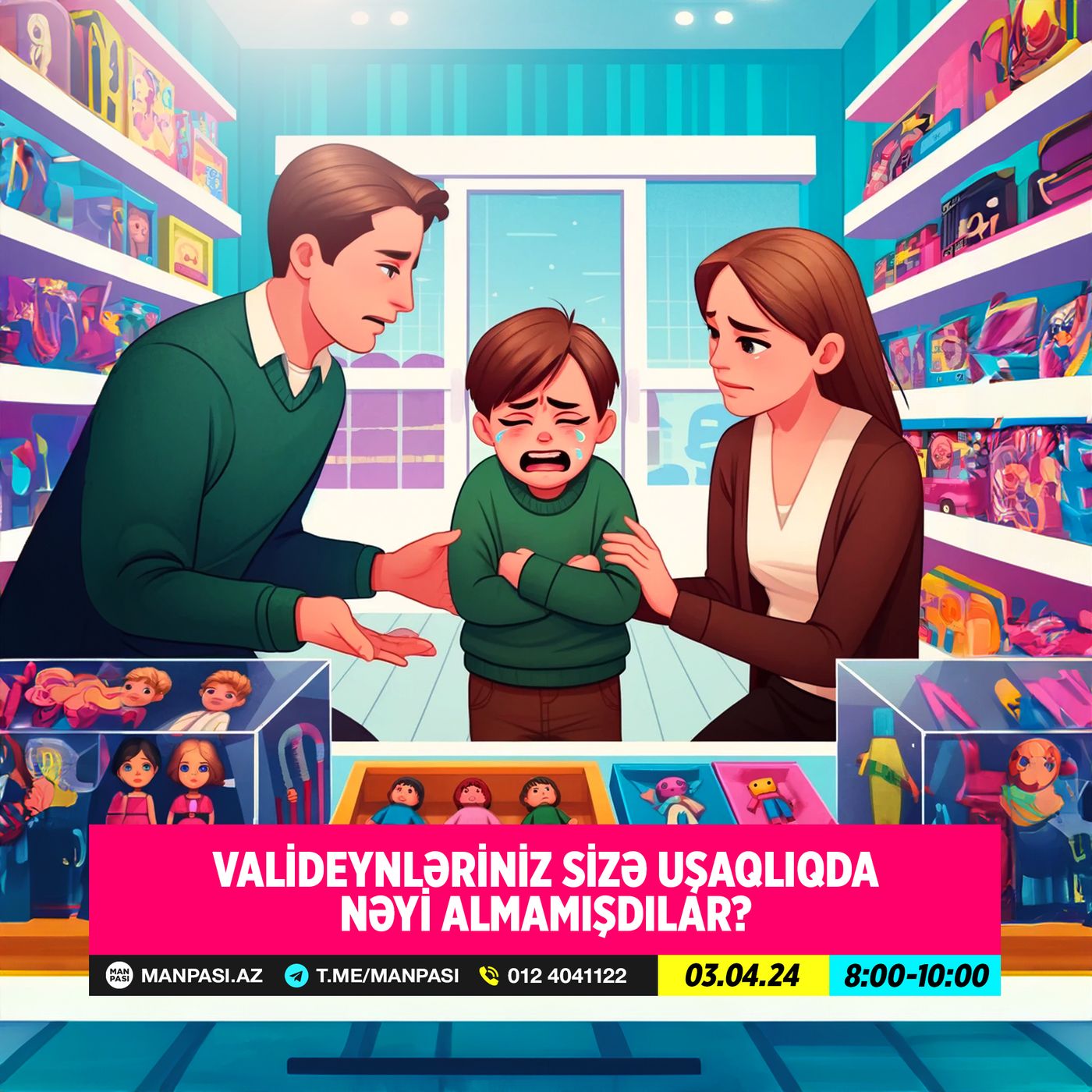 Valideynləriniz sizə uşaqlıqda nəyi almamışdılar? 03.04.2024