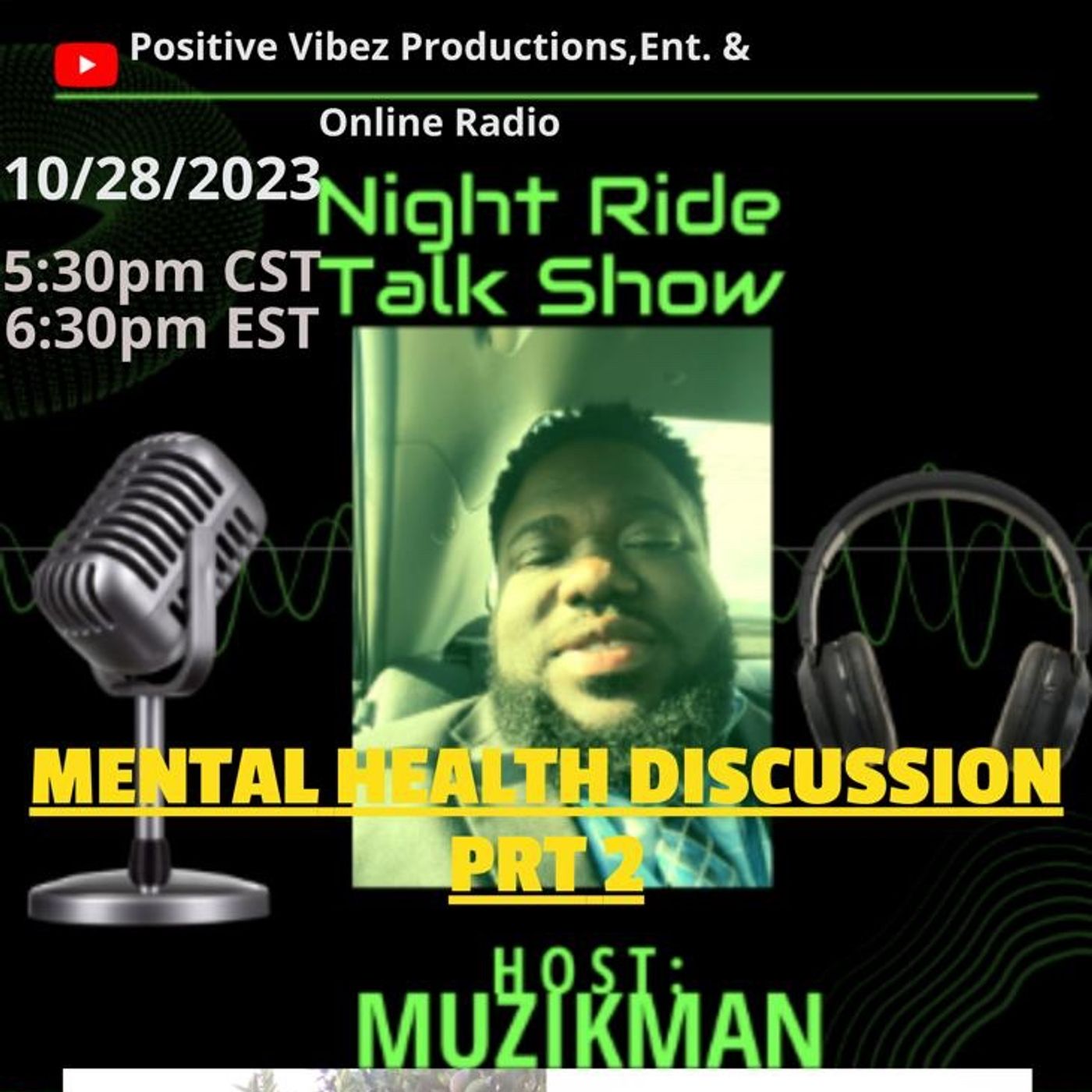 Night Ride Talk Show-Mental Health Discussion prt 2-Stress Management episode artwork