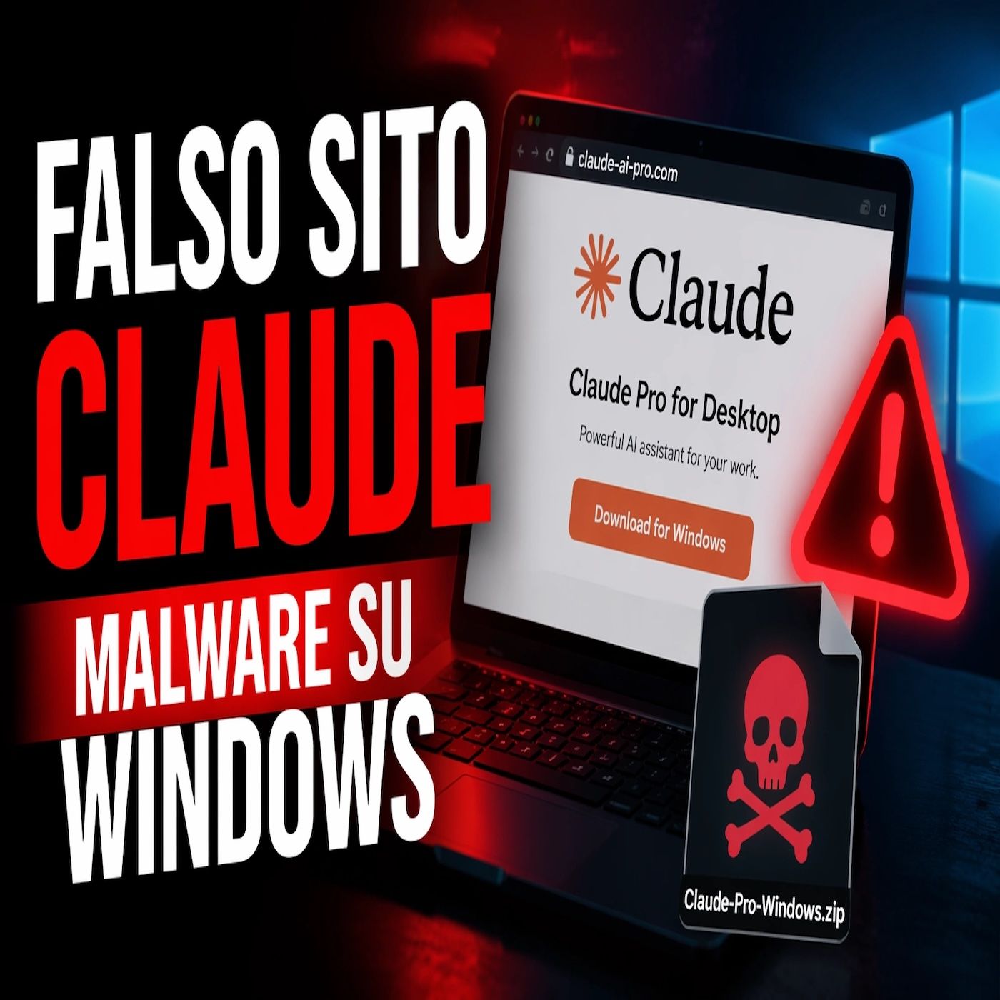 Falso sito Claude- il malware che colpisce Windows episode artwork