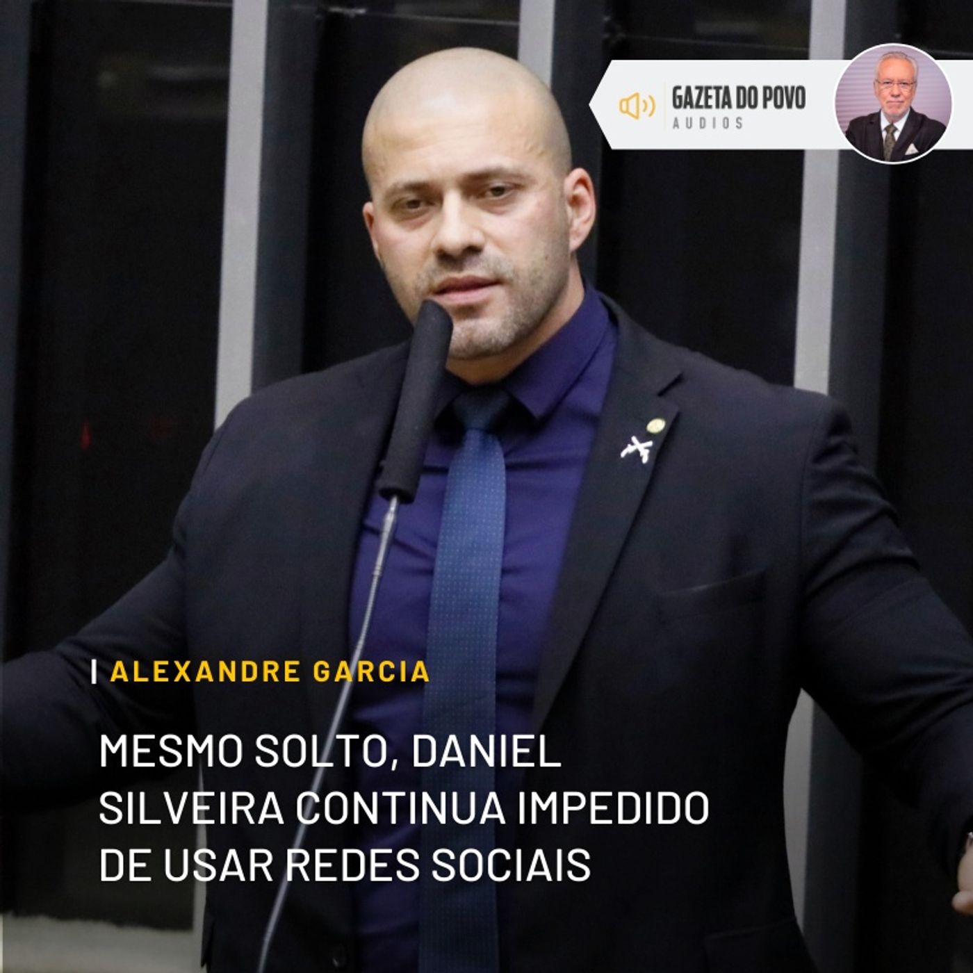 Mesmo solto, Daniel Silveira continua impedido de usar redes sociais