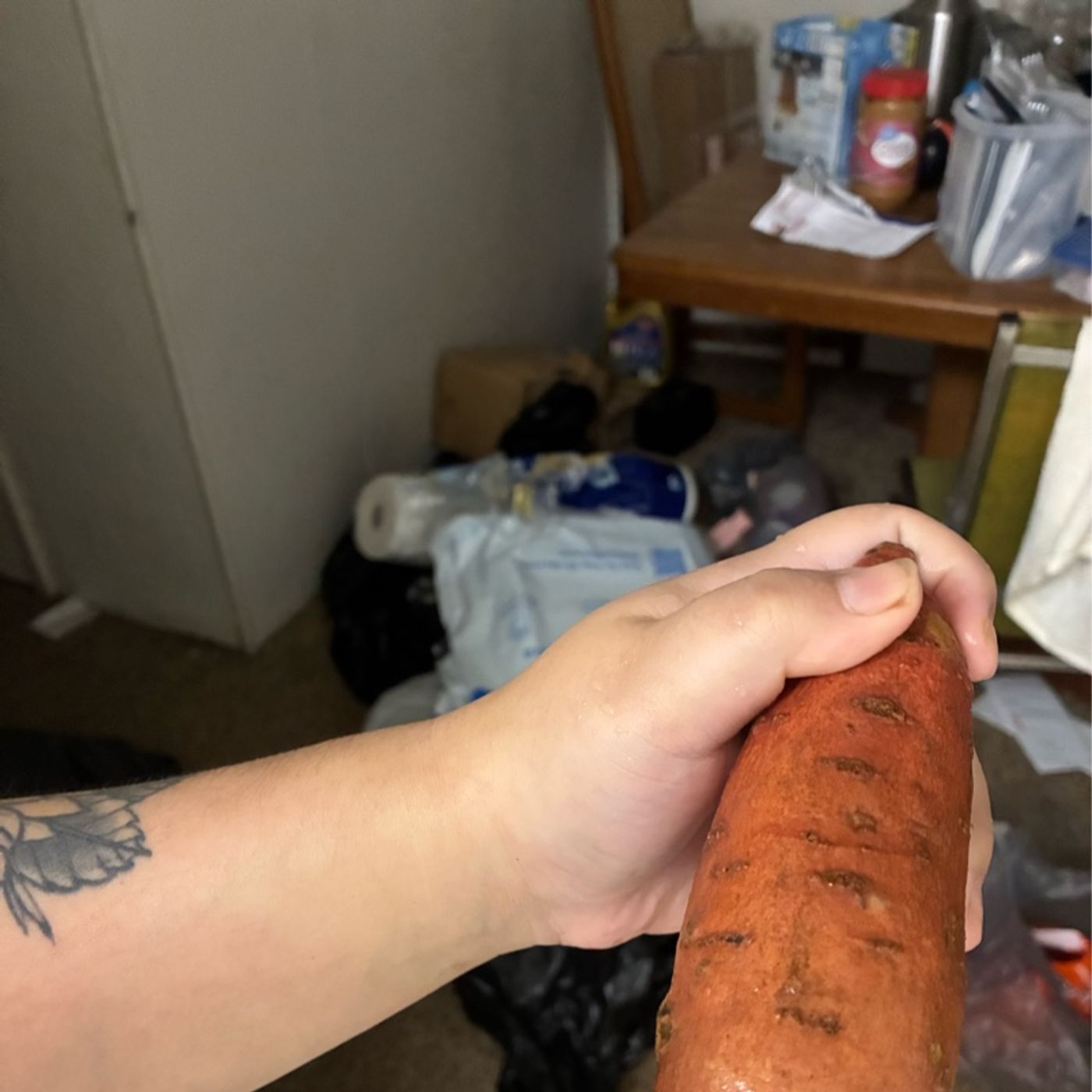 First time cooking a sweet potato in the rice cooker