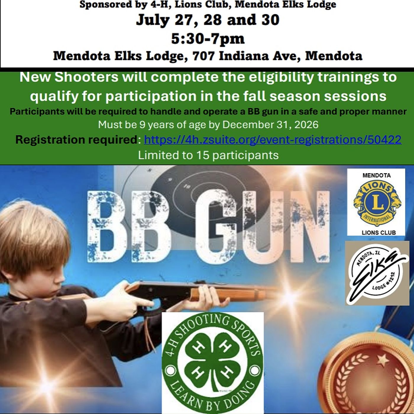 Mendota BB Gun 4-H Club offers summer shooting camp episode artwork