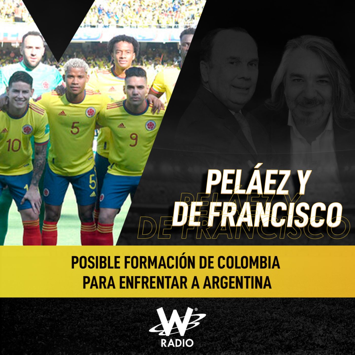 Posible formación de Colombia para enfrentar a Argentina