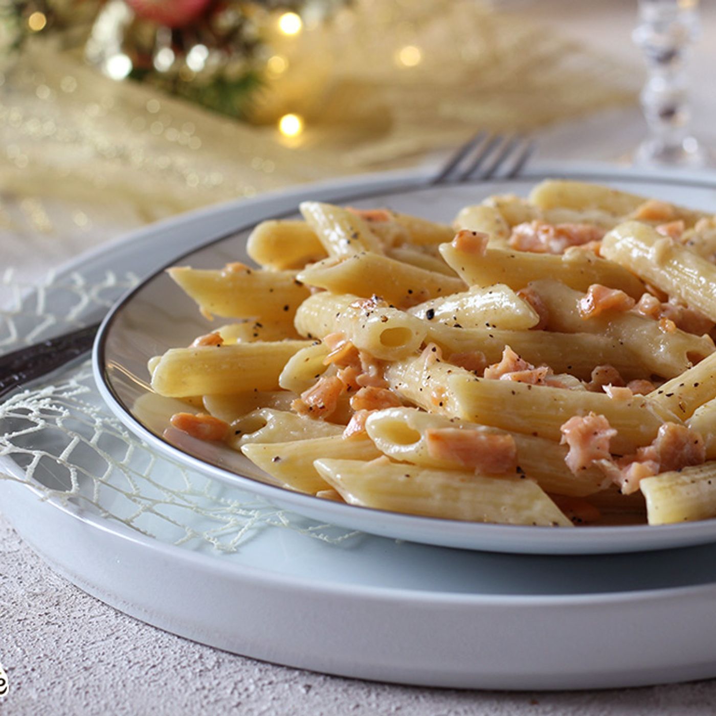 Penne al salmone